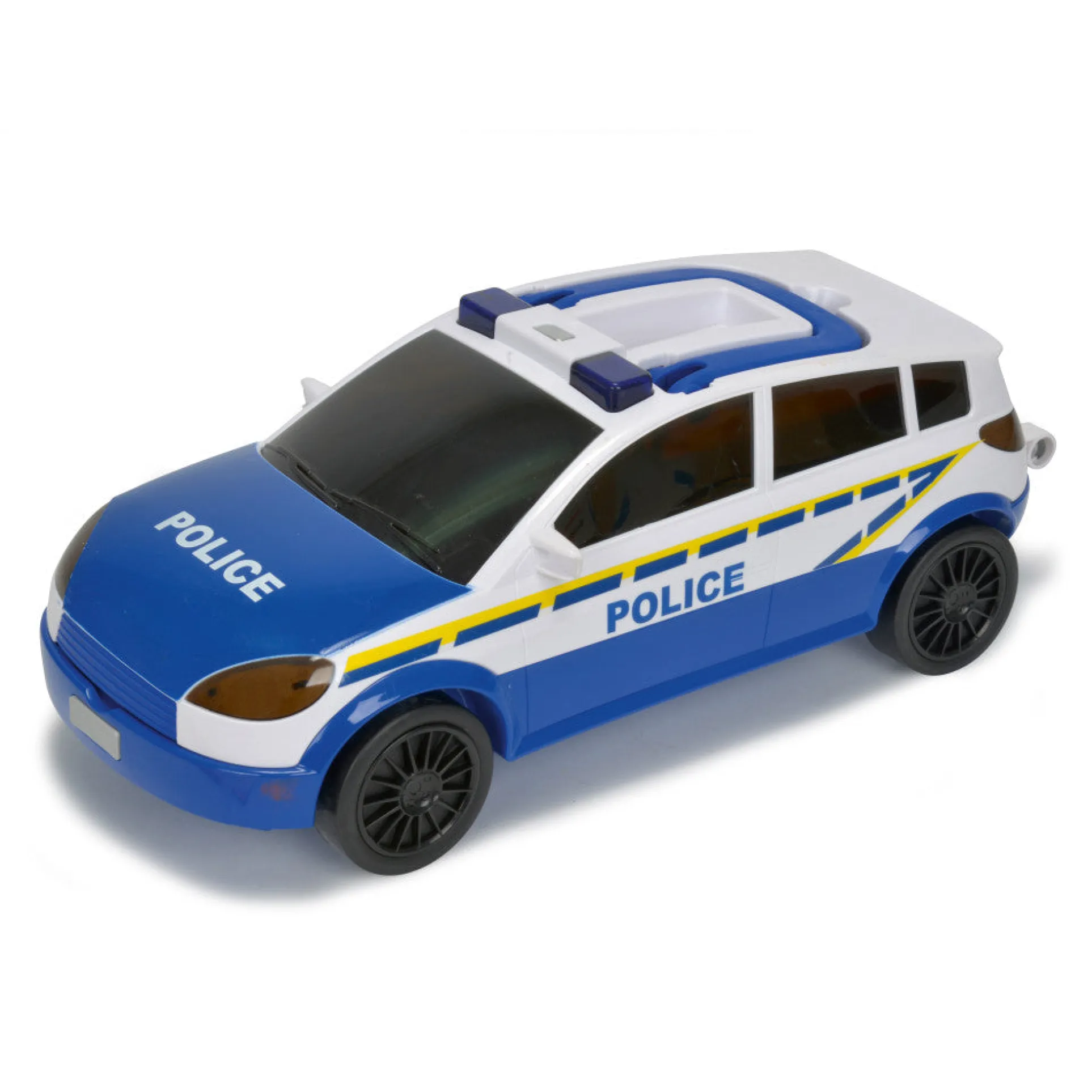 Majorette 18" Police Theme Light & Sound Die-Cast Vehicle Storage Case