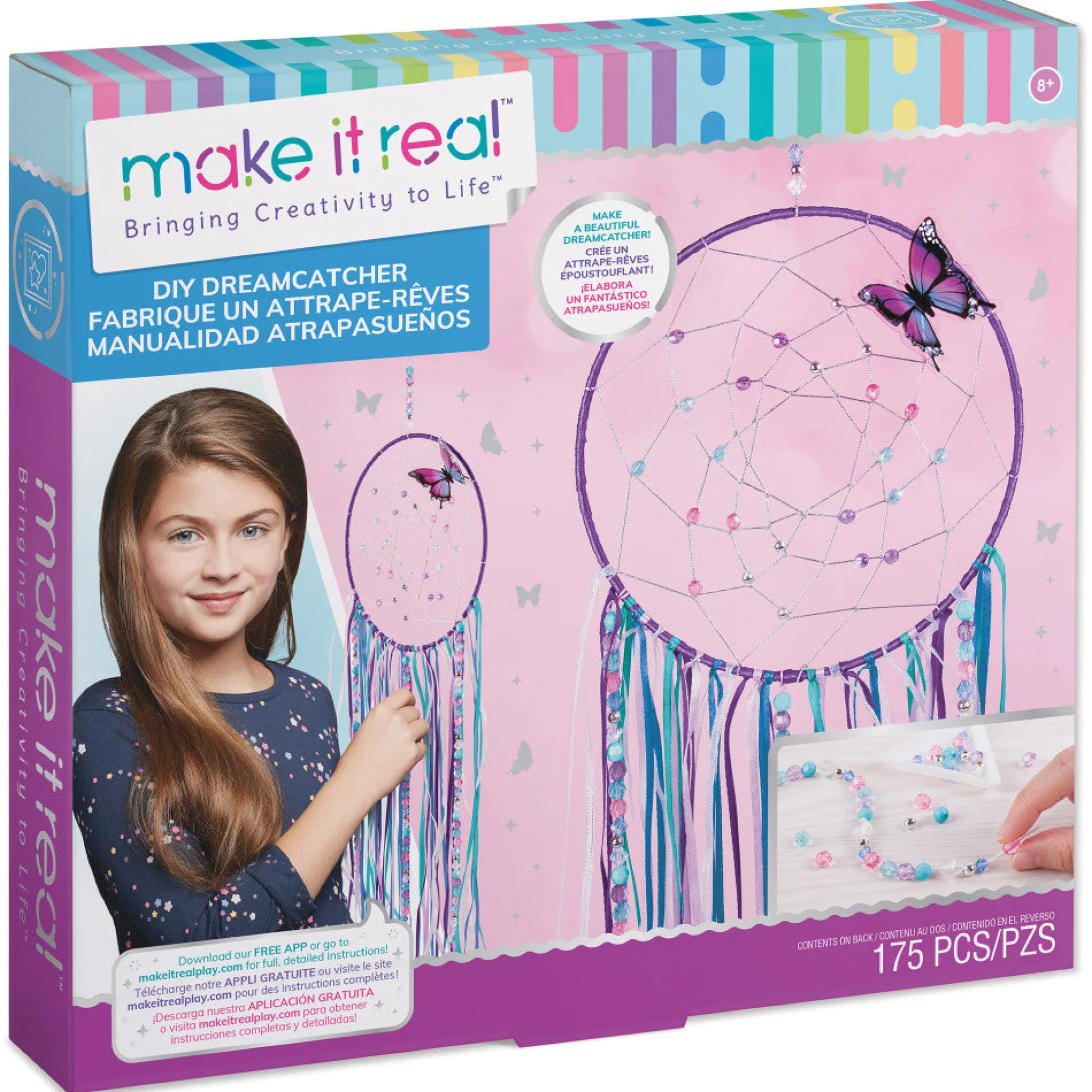Make It Real Creative DIY Dreamcatcher Craft Kit for Kids