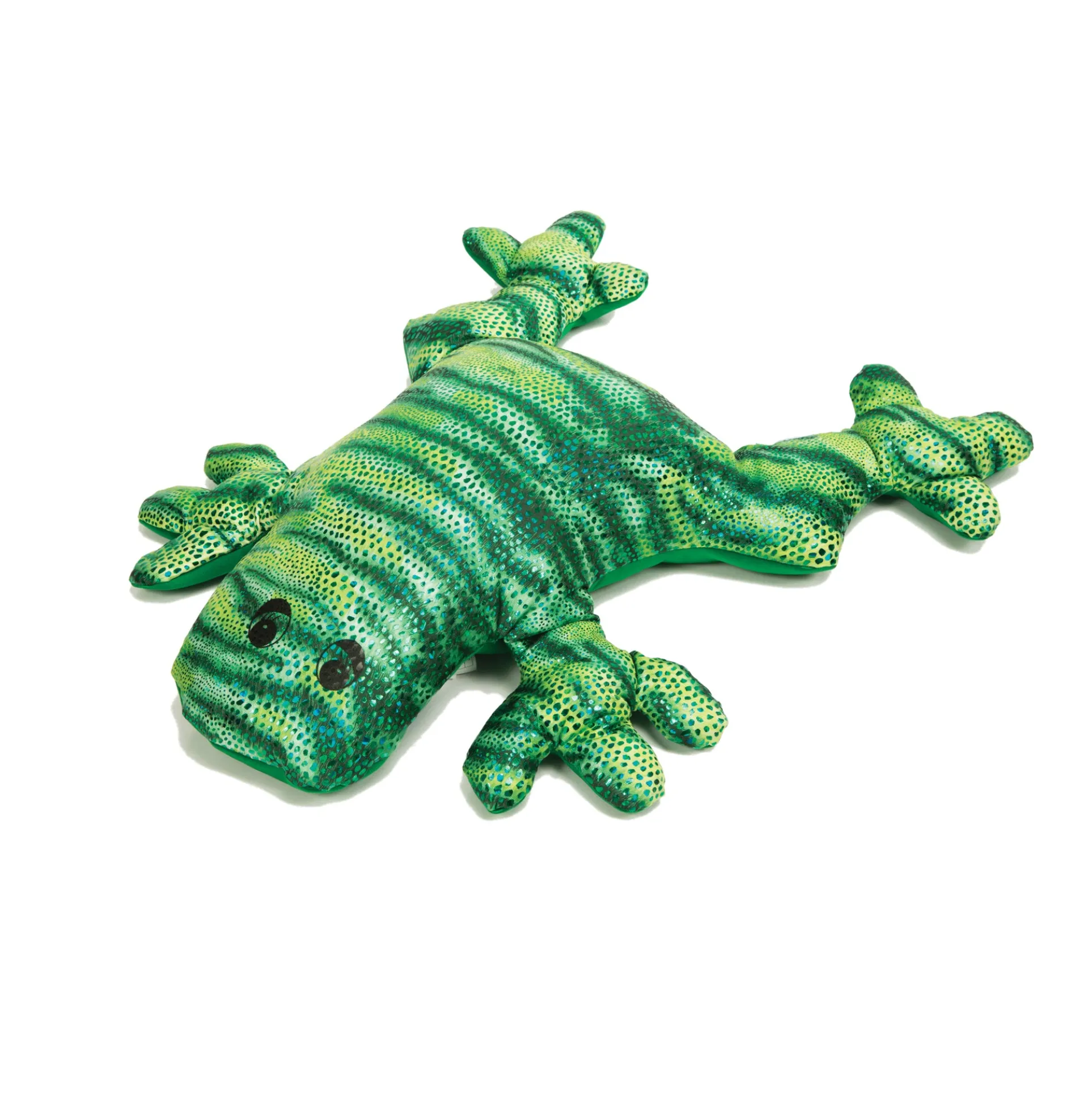 Manimo Plush Weighted Frog - Sparkly Green Comfy Companion