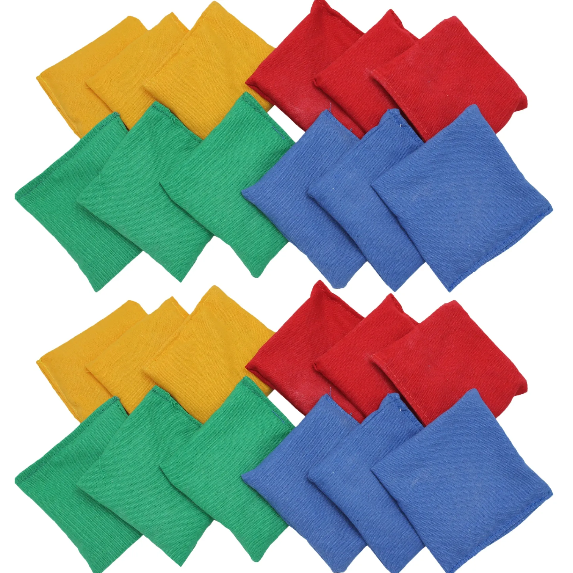 Martin Sports Colorful Bean Bags Set, 3.5" x 3.75", 24-Pack for Tossing Games