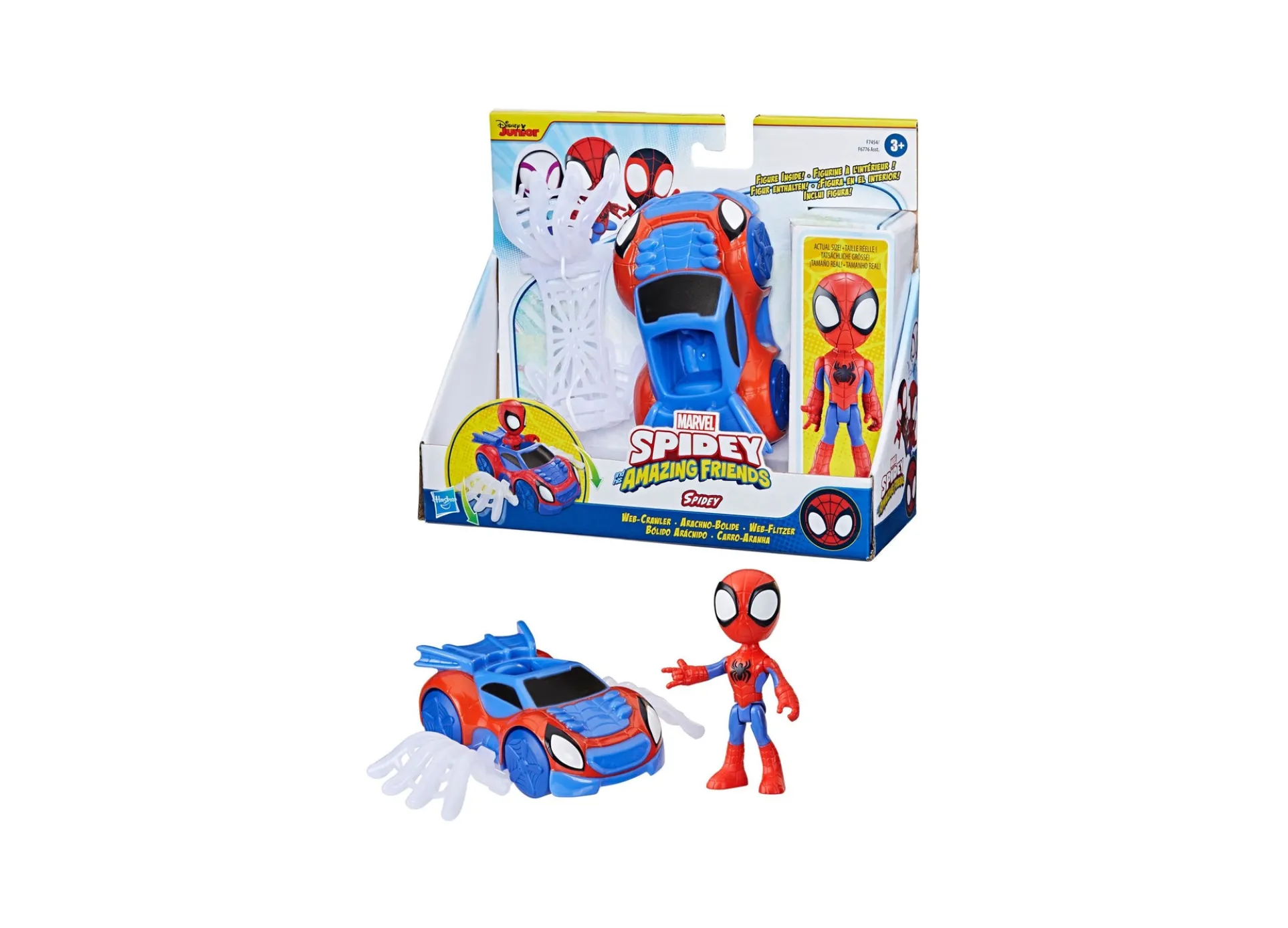 Marvel Spidey and His Amazing Friends 4" Web Crawler Playset with Action Figure