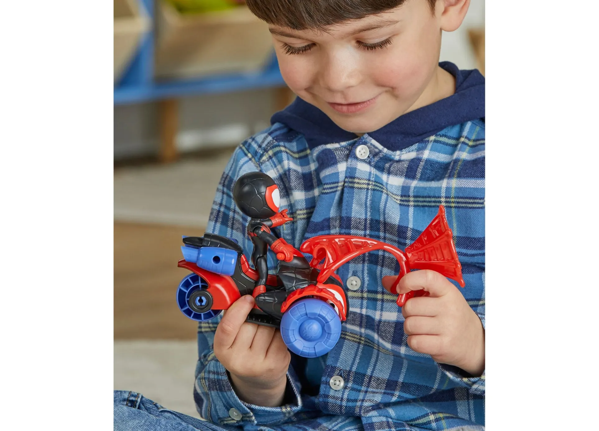 Marvel Spidey and His Amazing Friends Miles Morales Spider-Man Techno Racer Set