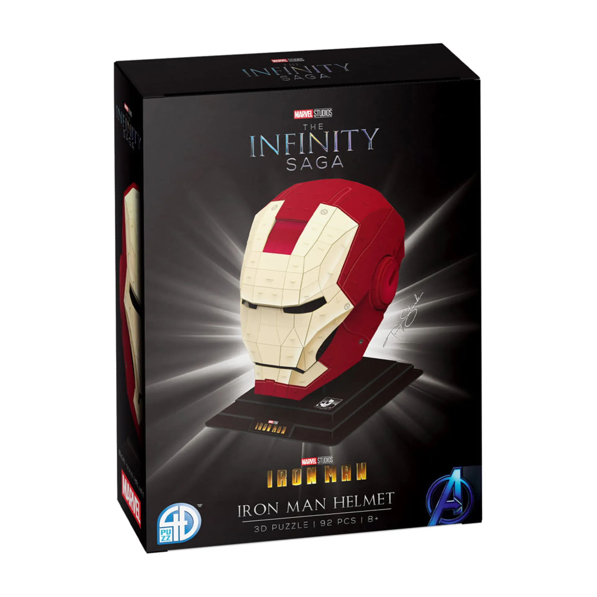 Marvel The Infinity Saga Iron Man Helmet 3D Puzzle - 92 Piece Set