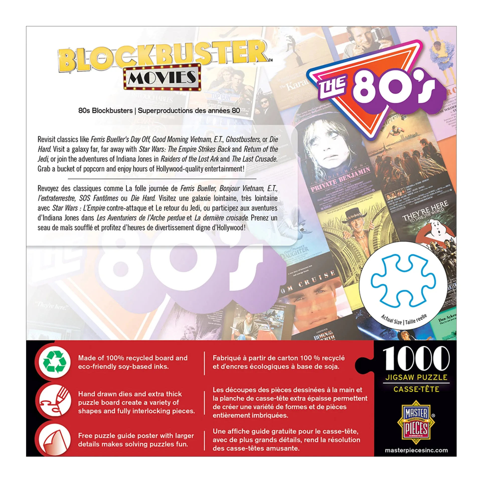 MasterPieces 80s Blockbusters Jigsaw Puzzle - 1000 pc