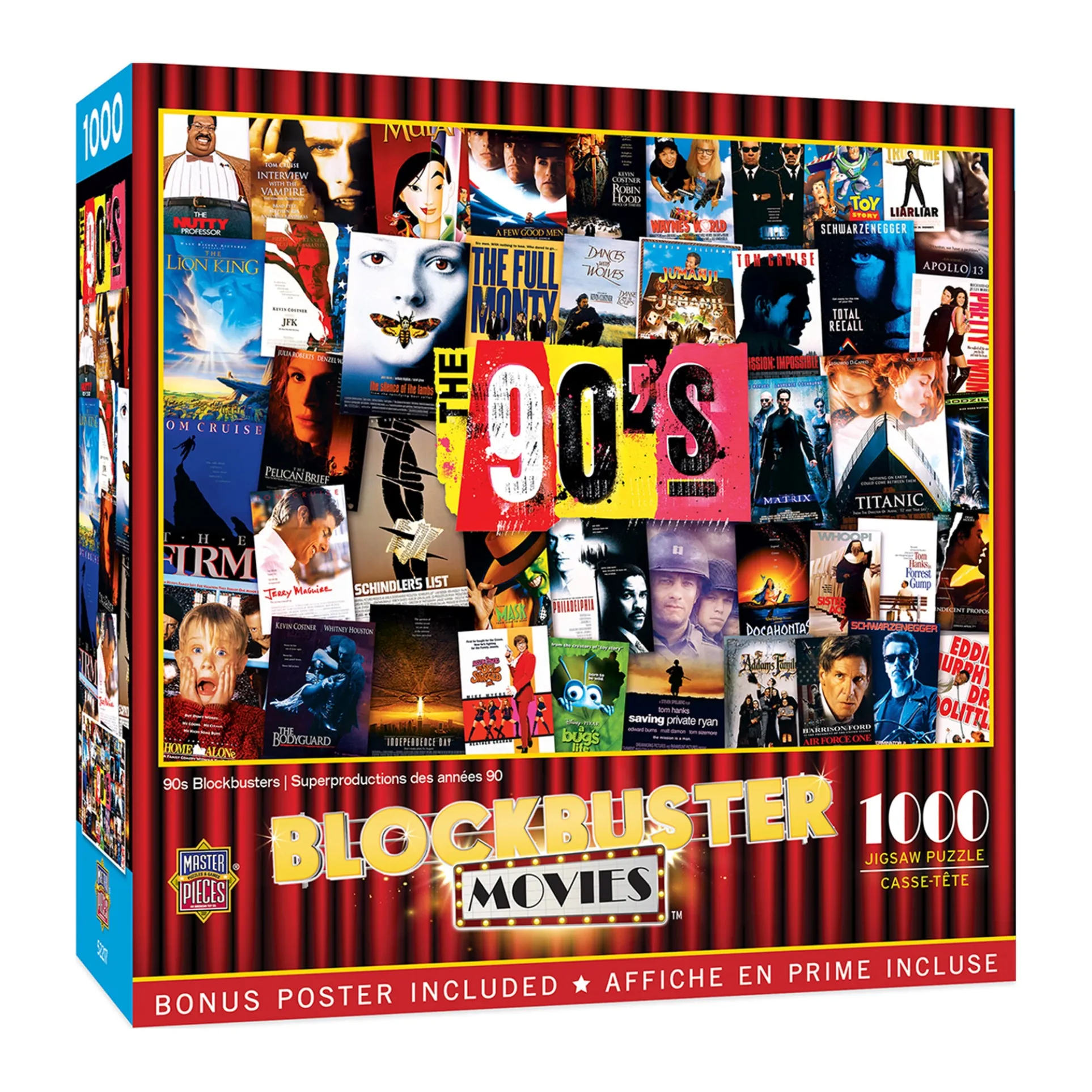 MasterPieces 90s Blockbusters Jigsaw Puzzle - 1000 pc