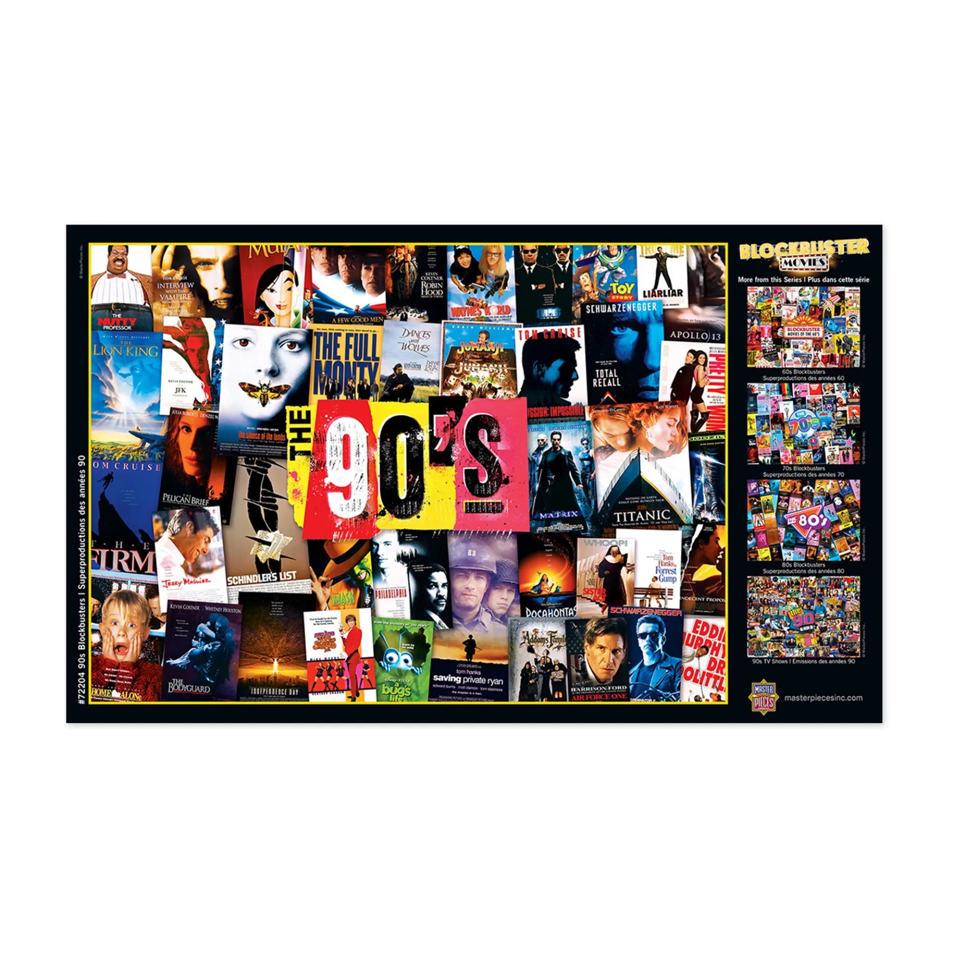 MasterPieces 90s Blockbusters Jigsaw Puzzle - 1000 pc