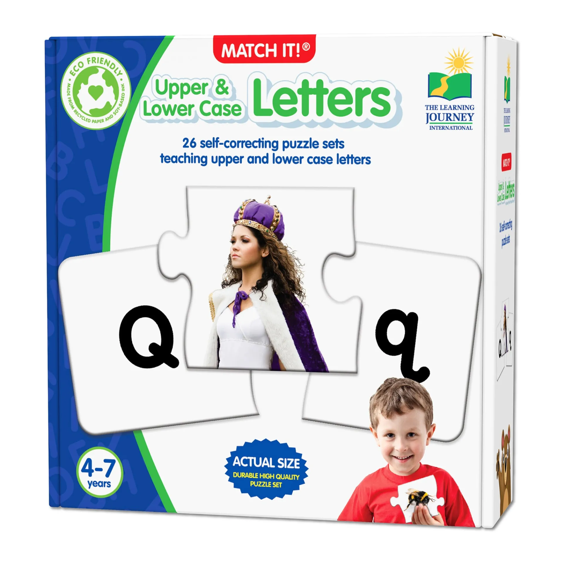 Match It! Learning Puzzle - Upper & Lower Case Alphabet Cards