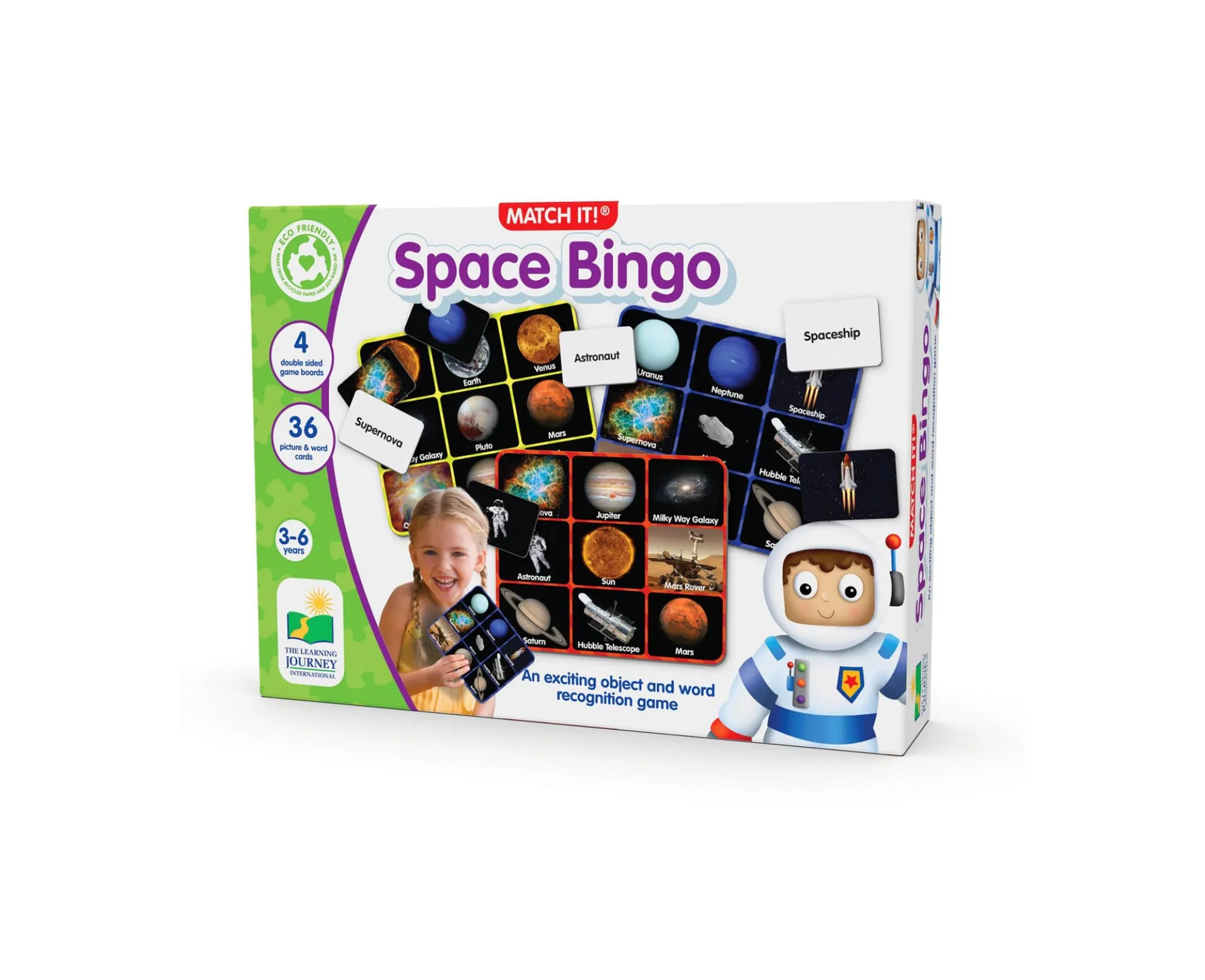 Match It! Space Bingo Educational Board Game