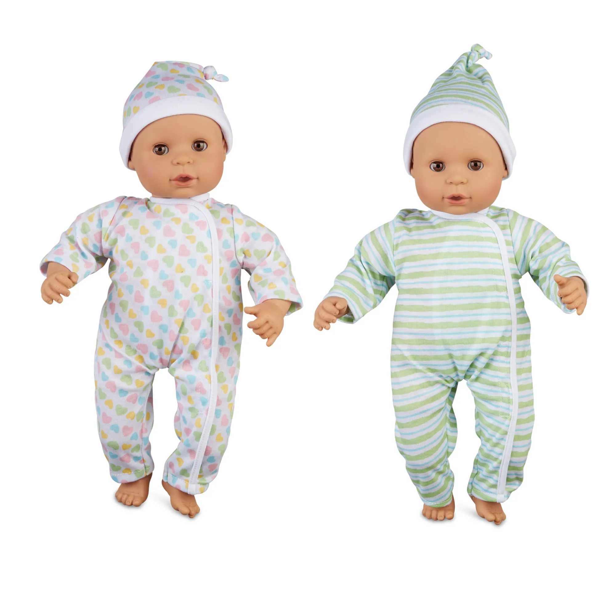 Melissa & Doug 15" - Mine to Love Twins Sebastian & Sofia Dolls