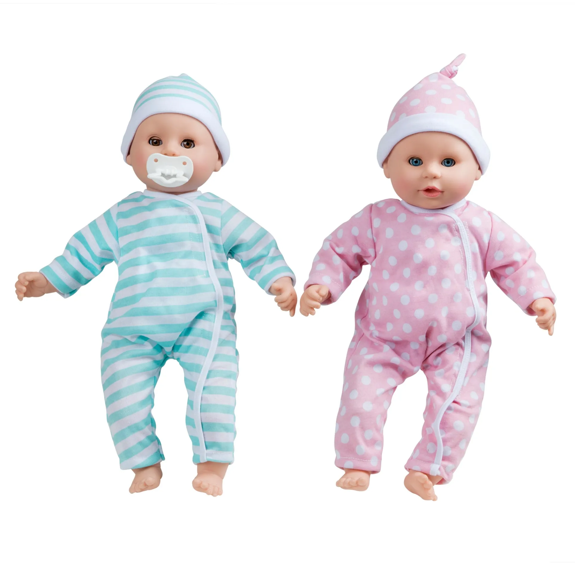 Melissa & Doug Mine to Love Twins Luke & Lucy - 15 inch Dolls