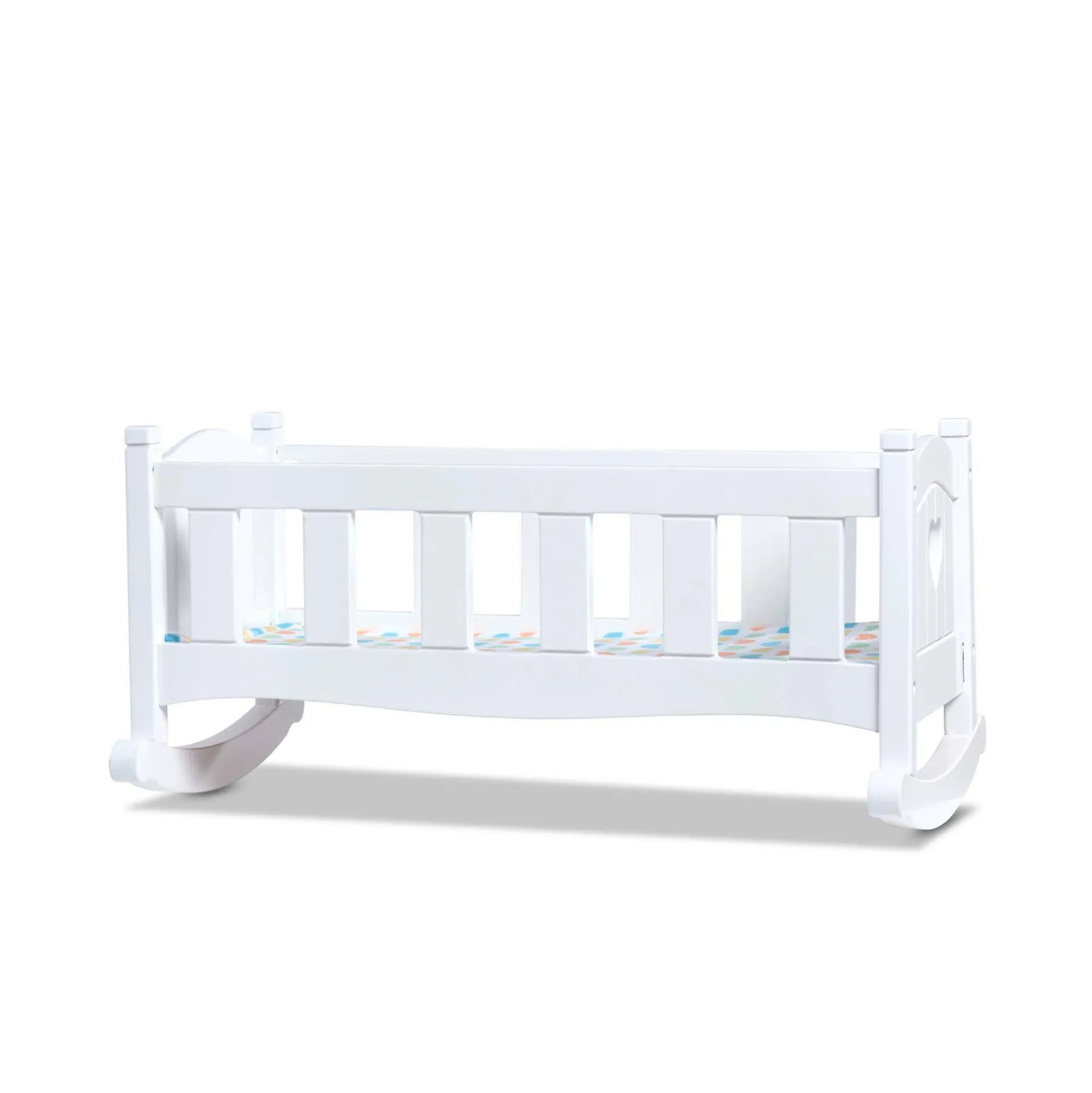 Melissa & Doug Mine to Love Wooden Doll Rocking Cradle
