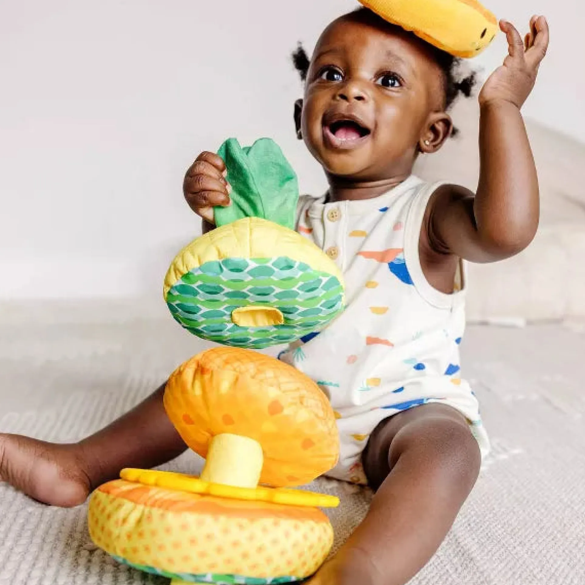 Melissa & Doug Pineapple Soft Stacker Infant Toy