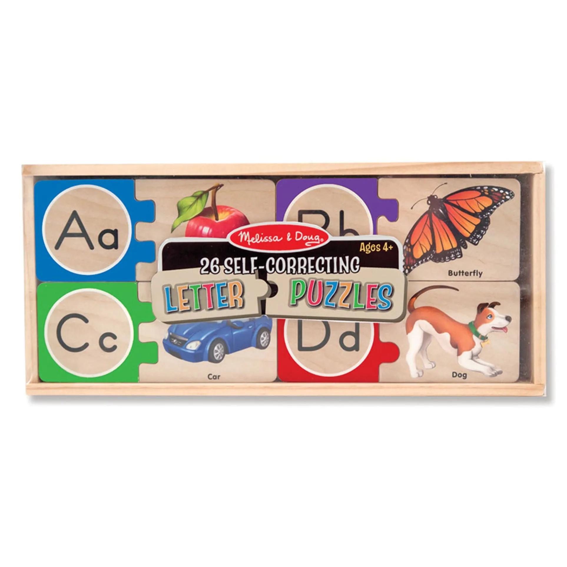 Melissa & Doug Self-Correcting Wooden Number Puzzles - Engaging Counting Game