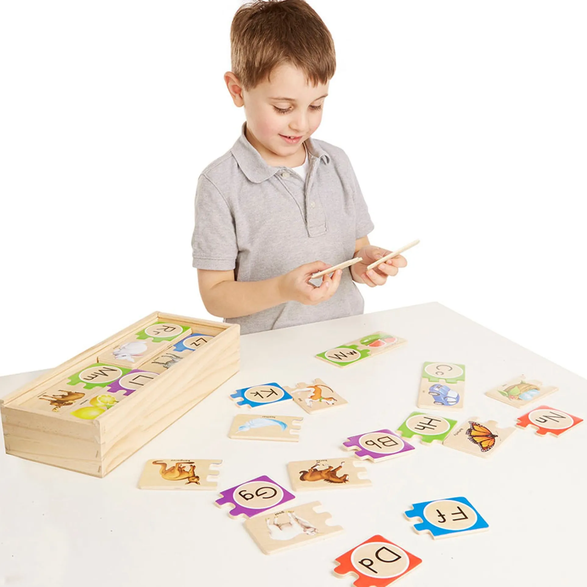 Melissa & Doug Self-Correcting Wooden Number Puzzles - Engaging Counting Game