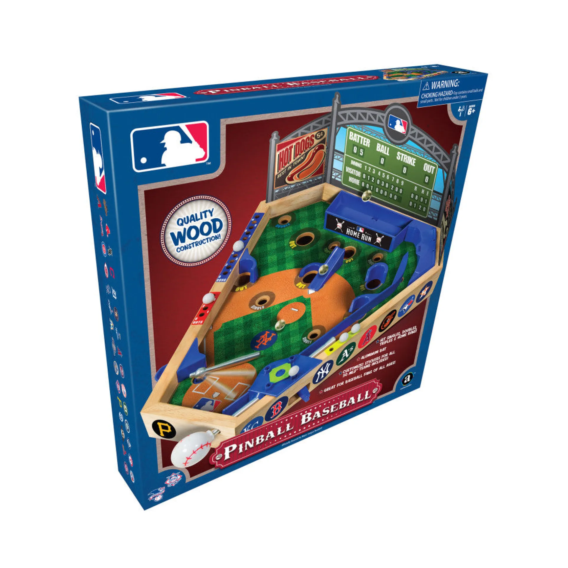 Merchant Ambassador MLB Wooden Pinball Baseball Game