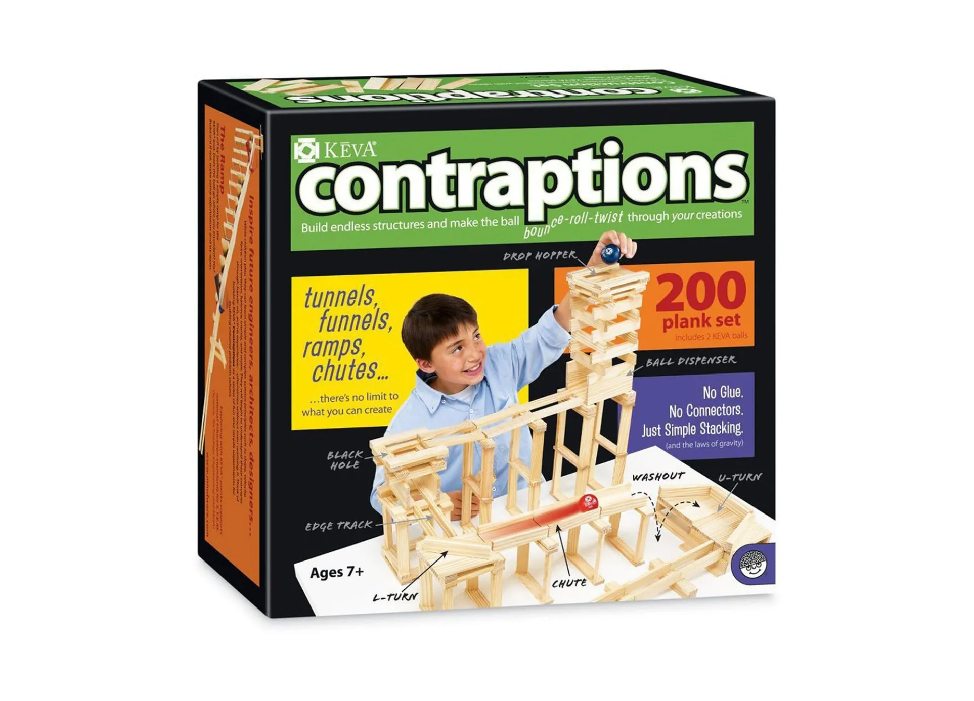 MindWare KEVA Contraptions 200-Piece Plank Building Set