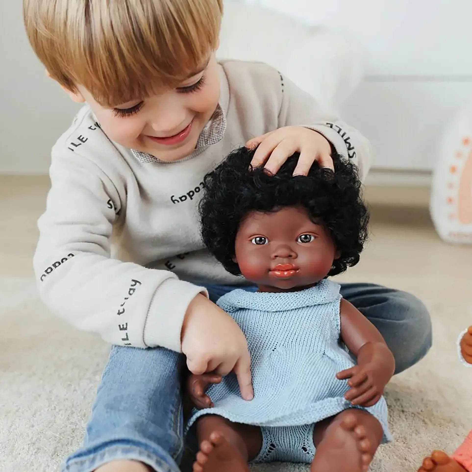 Miniland 15" Doll Knitted Dress & Headband Outfit Set