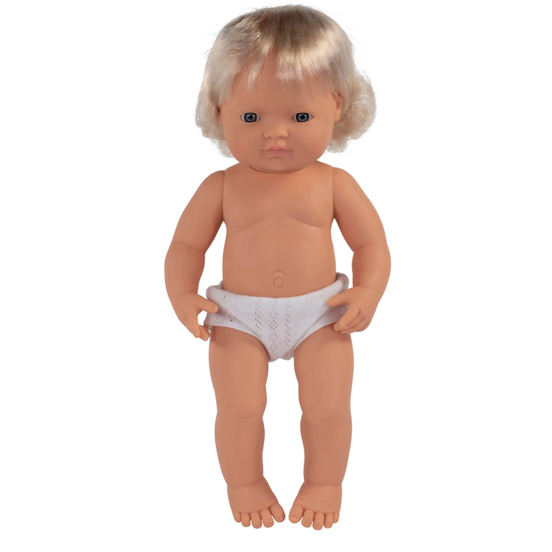 Miniland 15 inch Baby Doll - Blonde Hair, Blue Eyes