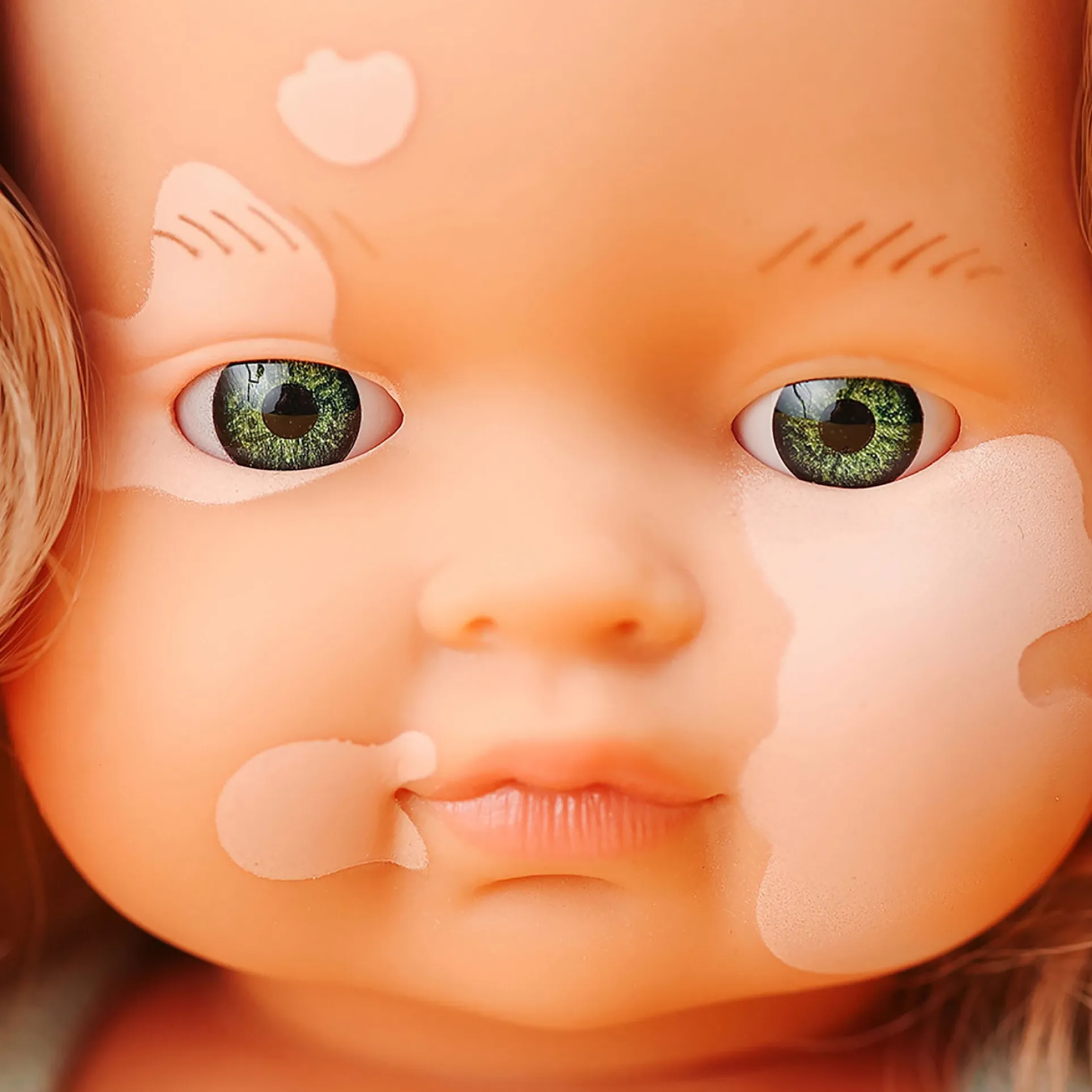 Miniland 15-inch Baby Doll with Vitiligo - Golden Locks