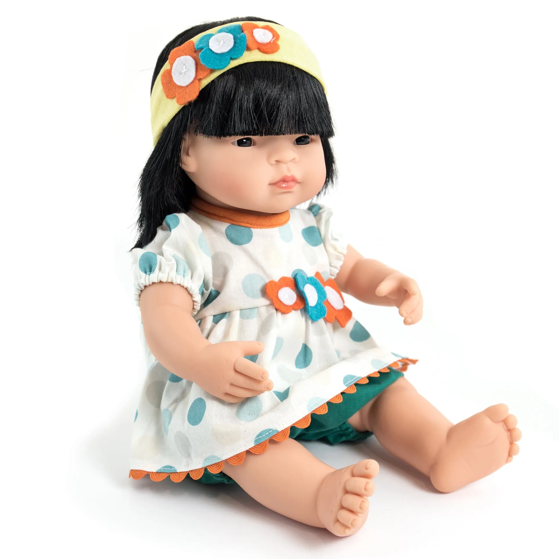 Miniland 15-inch Soft Vinyl Baby Doll - Vanilla Scent