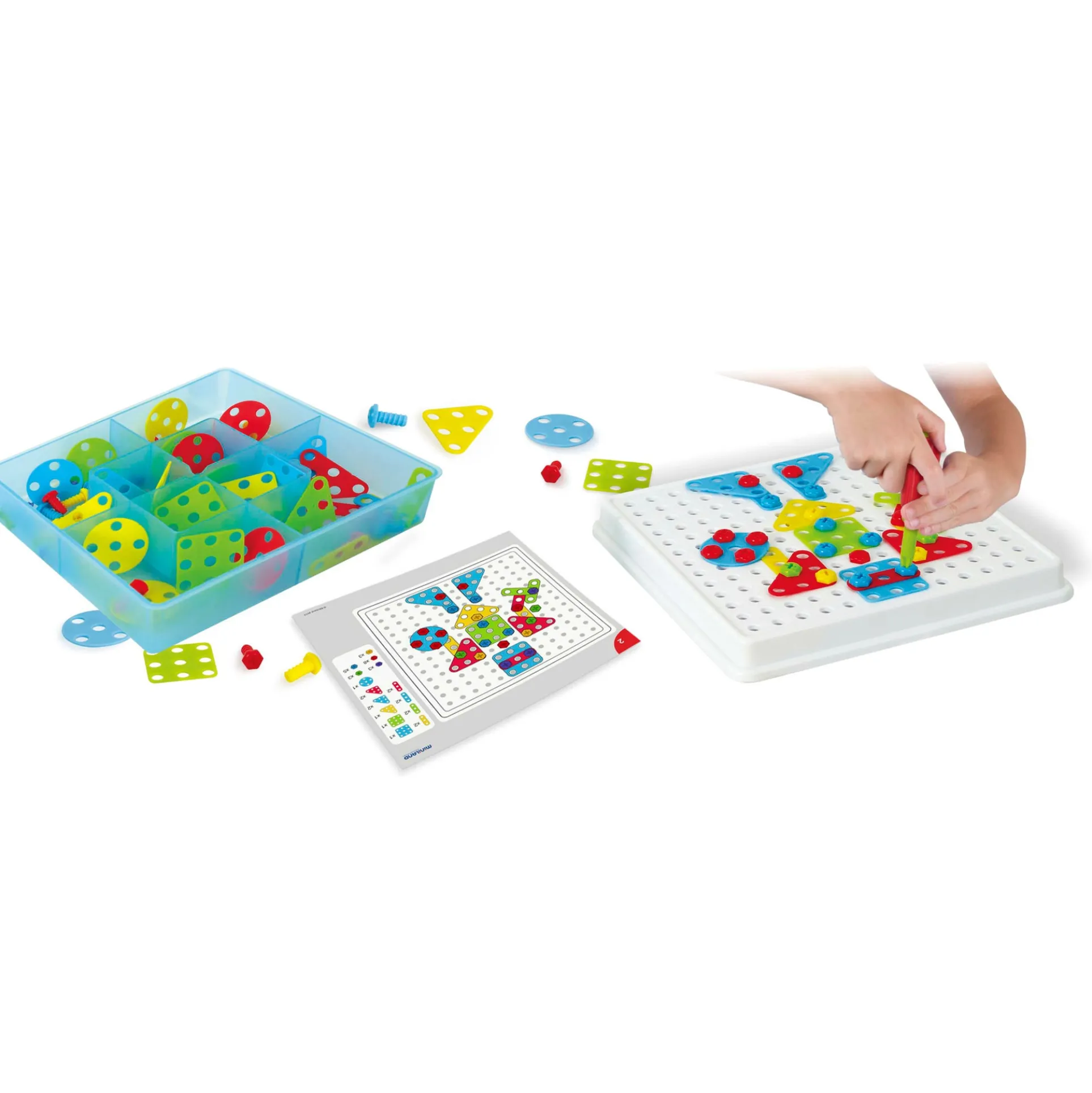 Miniland Mosaic Art Set - Creative Building for Kids - 180 Pieces