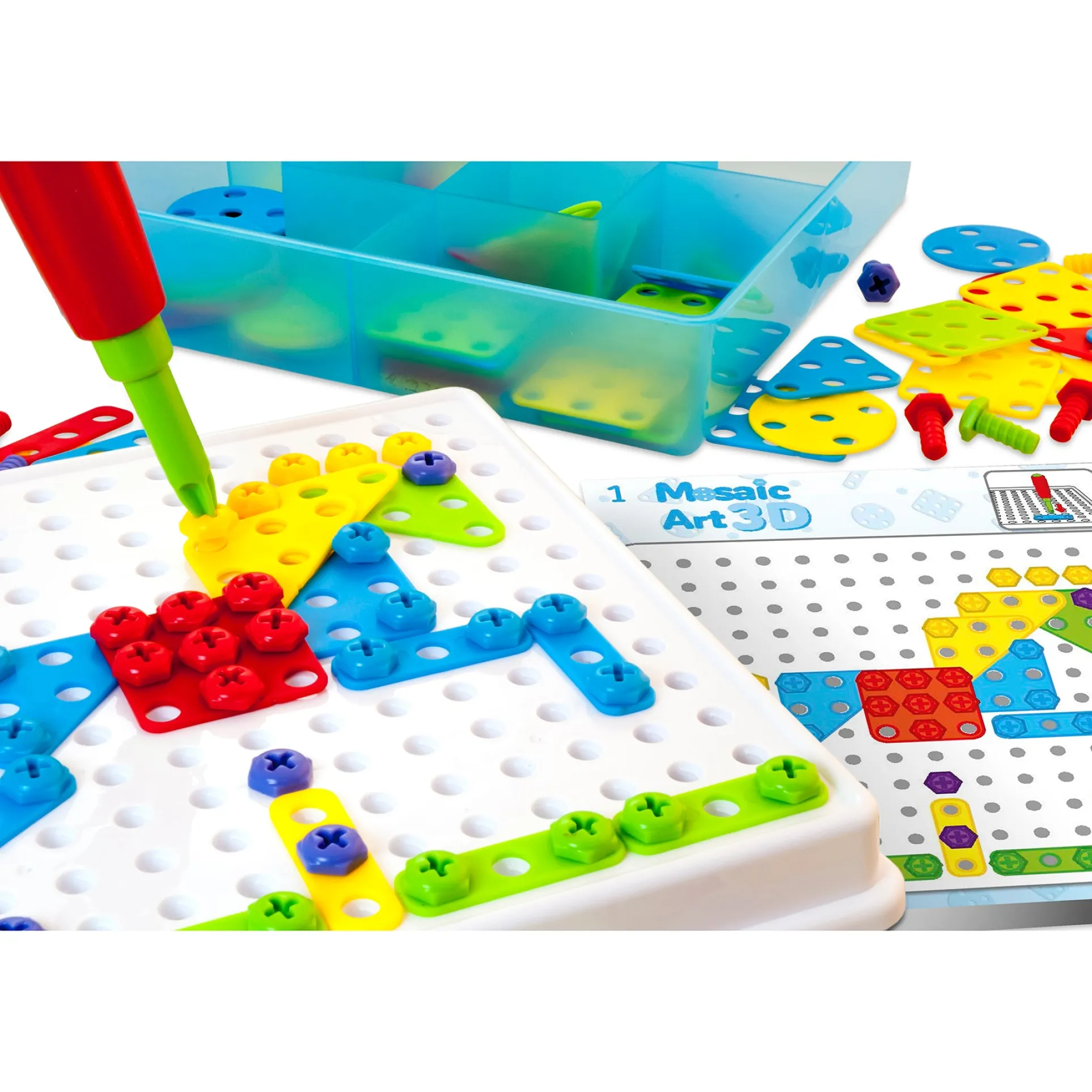 Miniland Mosaic Art Set - Creative Building for Kids - 180 Pieces