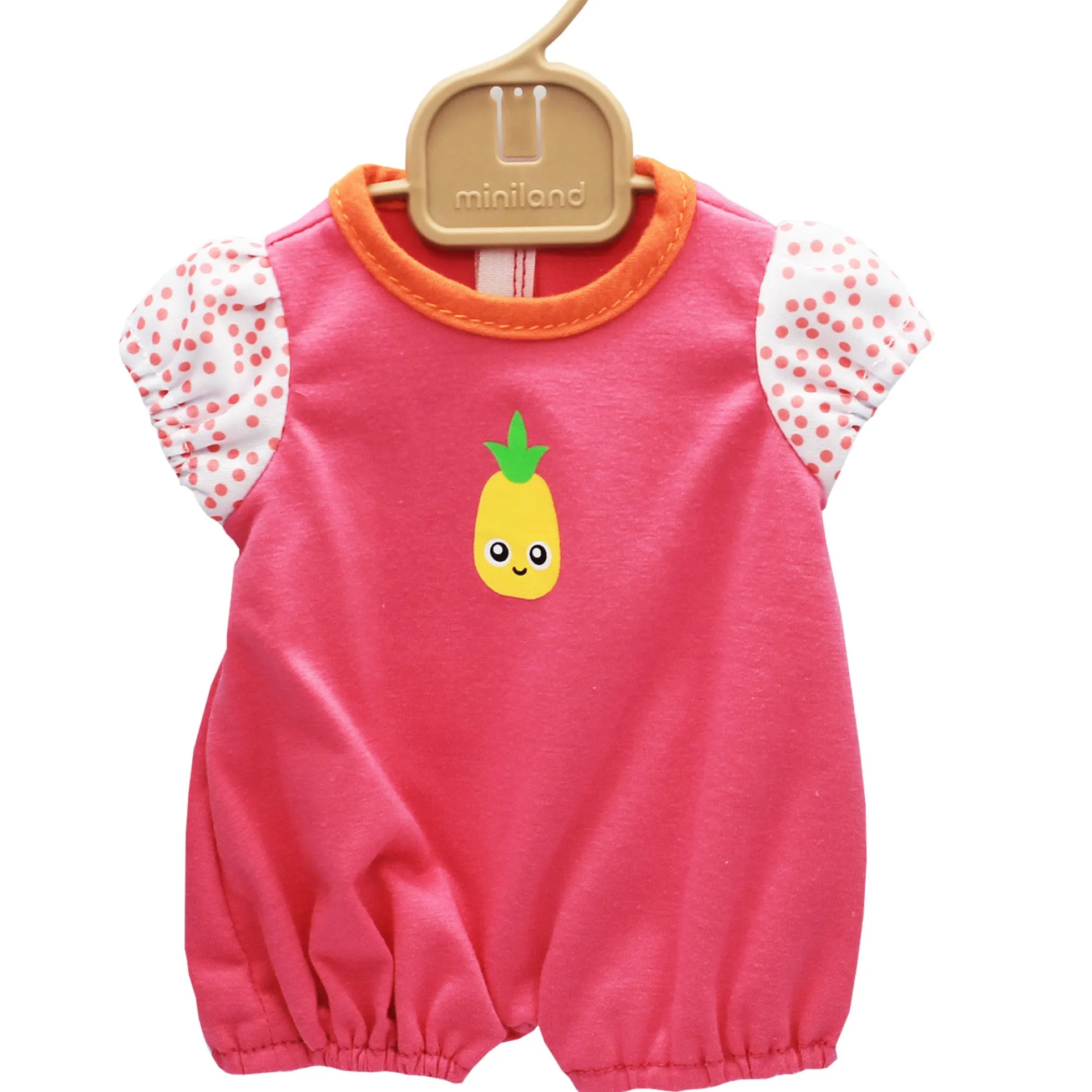 Miniland Warm Pink Pajamas for 15" Dolls