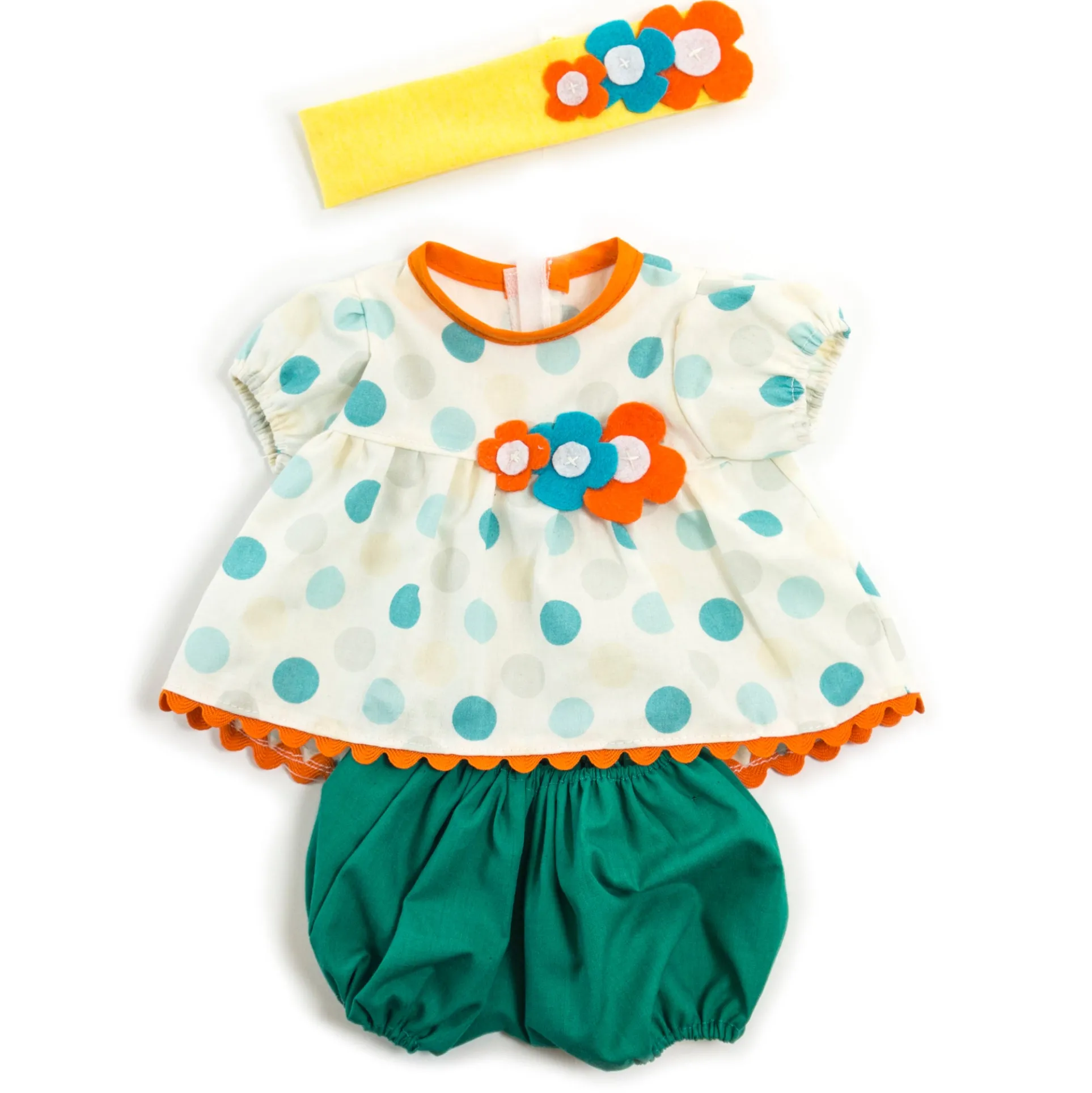 Miniland Warm Weather Girl Doll Outfit with Headband