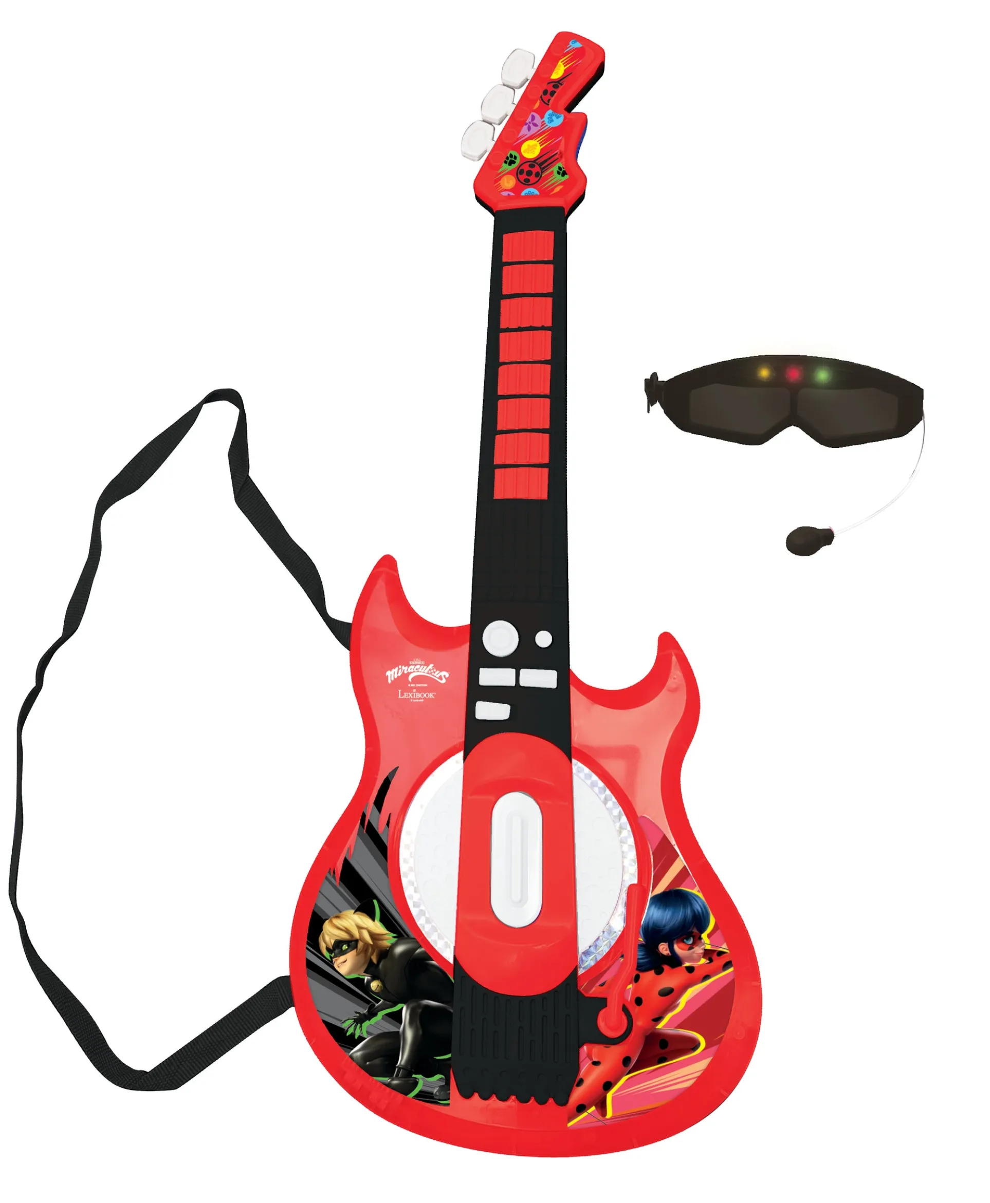 Miraculous Electronic Lighted Guitar - Kid's Musical Toy