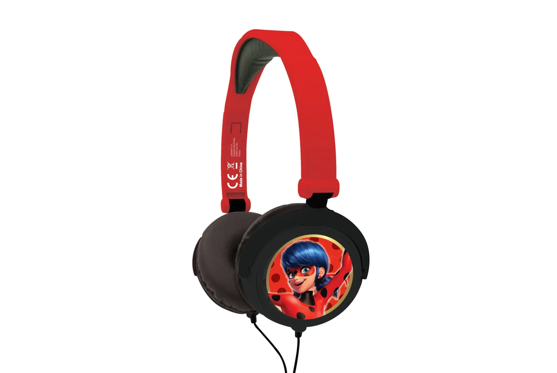 Miraculous Ladybug Foldable Headphones - Compact and Kid-Friendly