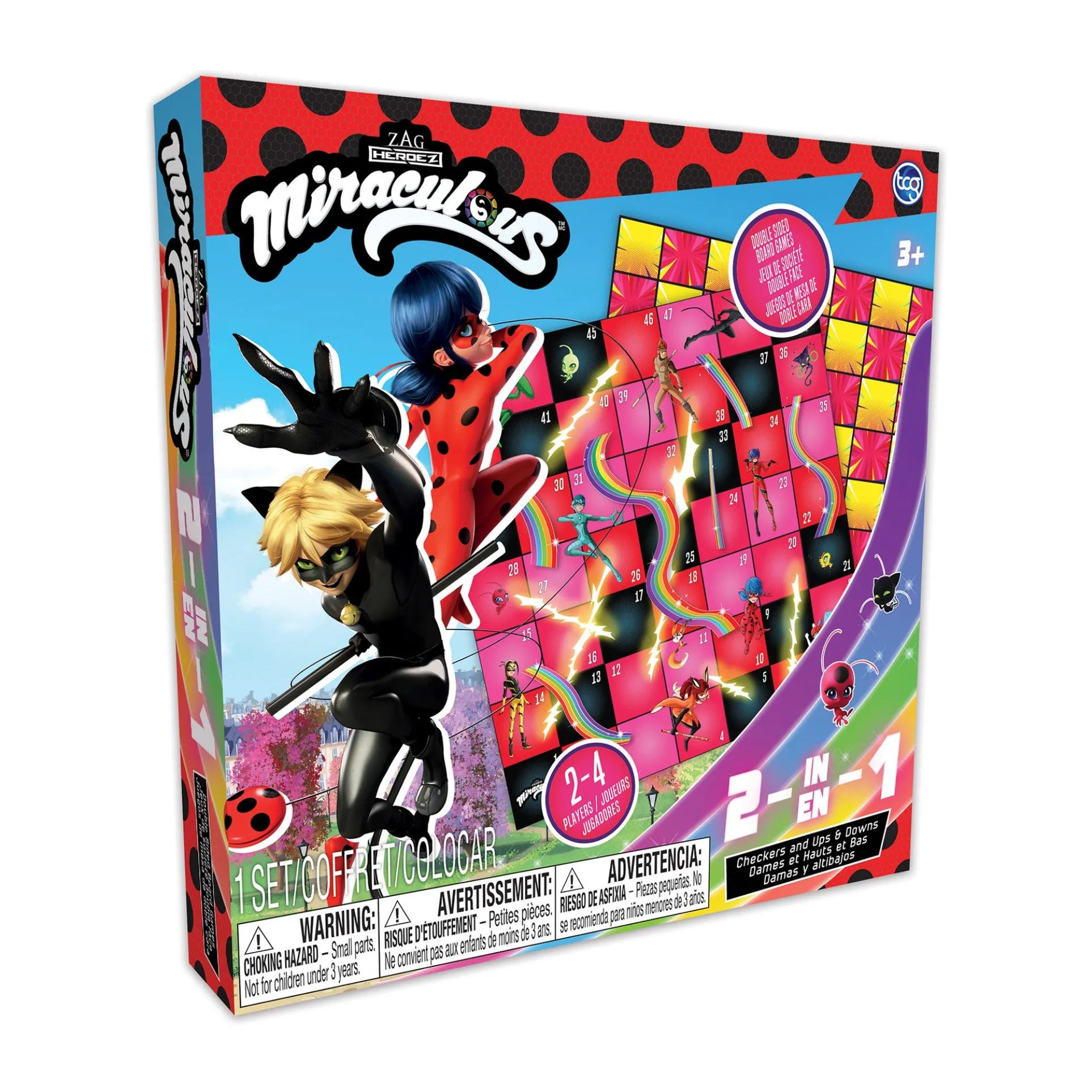 Miraculous Ladybug 2-in-1 Board Game Set