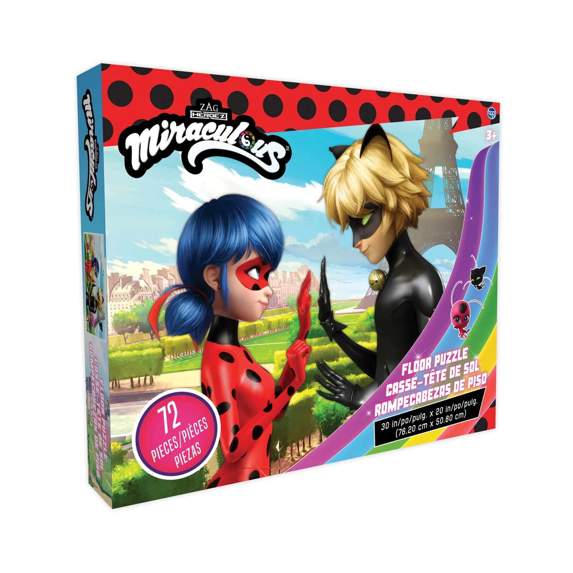 Miraculous Ladybug & Cat Noir 72-Piece Floor Puzzle