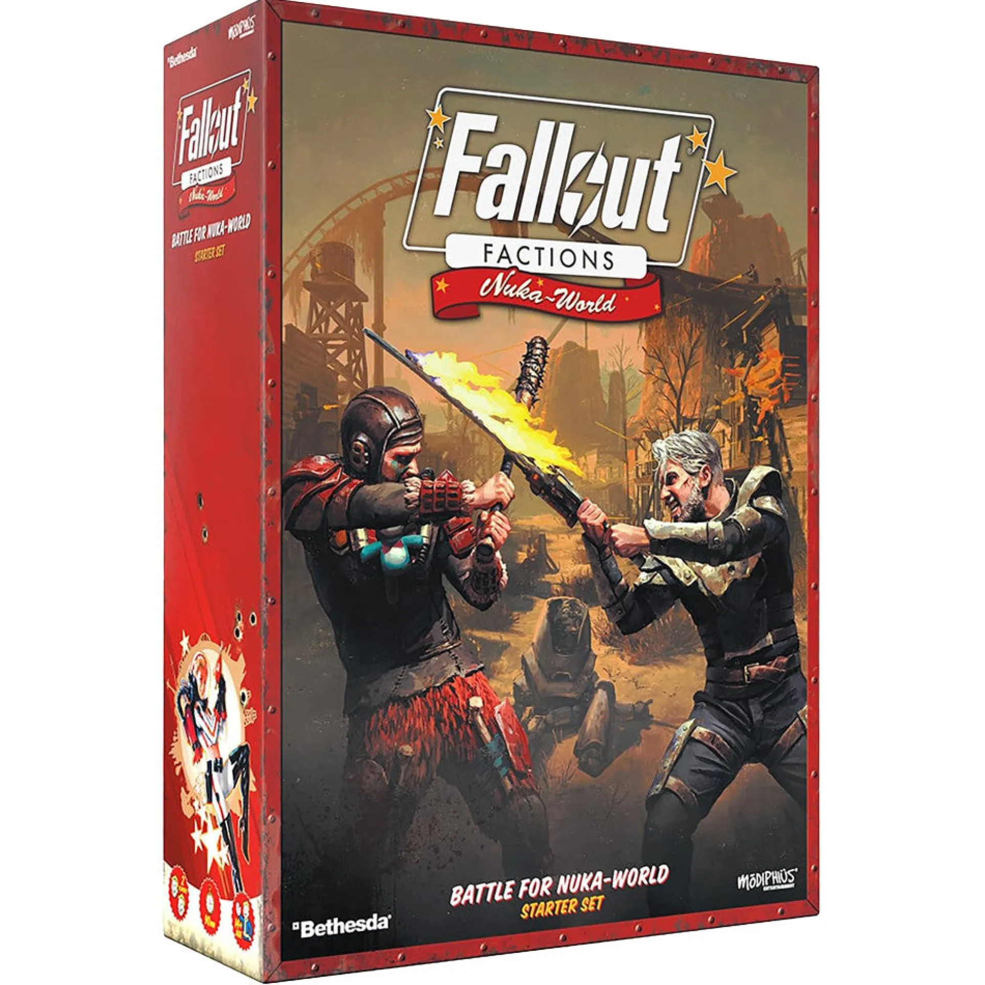 Modiphius Entertainment Fallout: Factions - Nuka-World 32mm Miniatures Starter Set