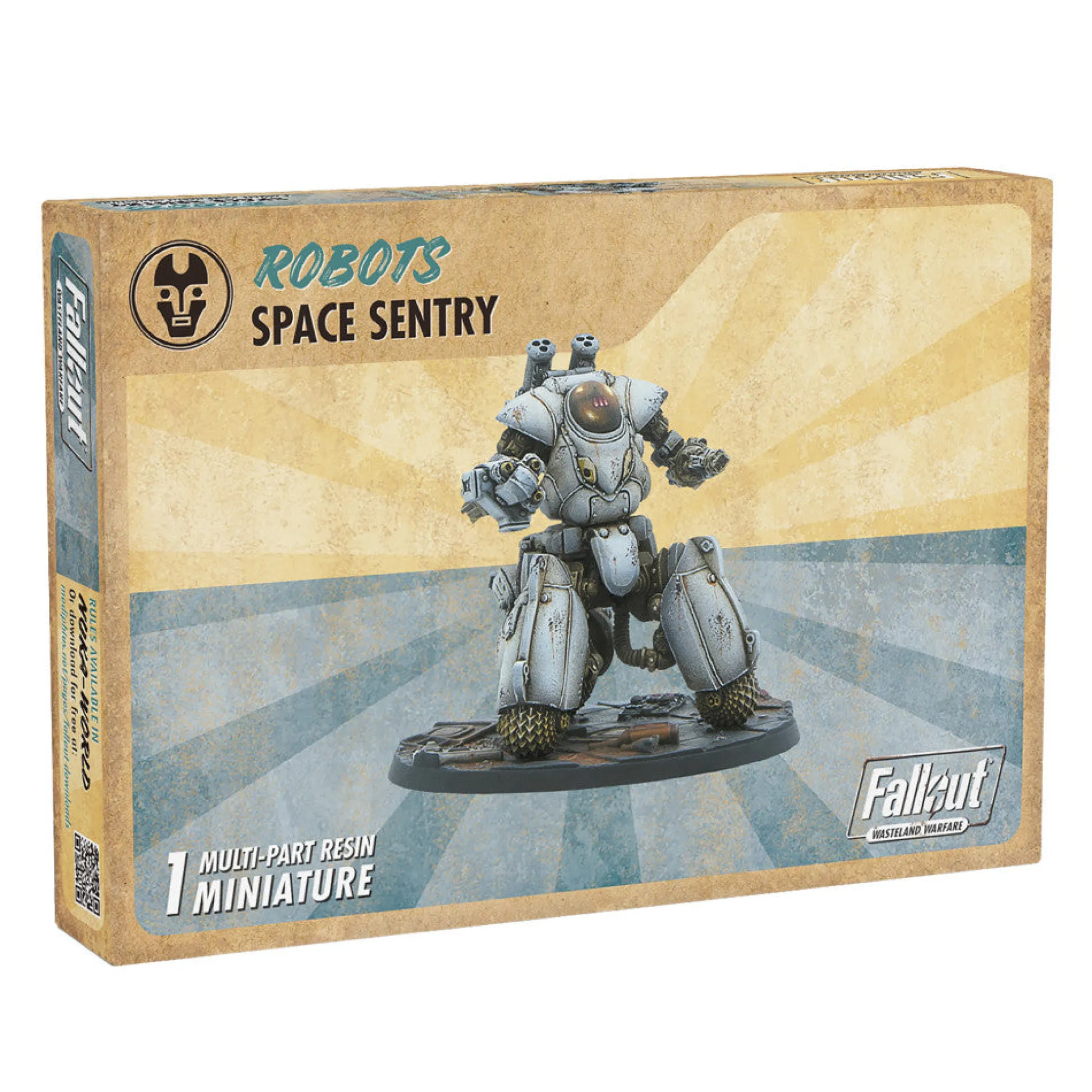 Modiphius Entertainment Fallout: Wasteland Warfare 32mm Space Sentry Robot Figure