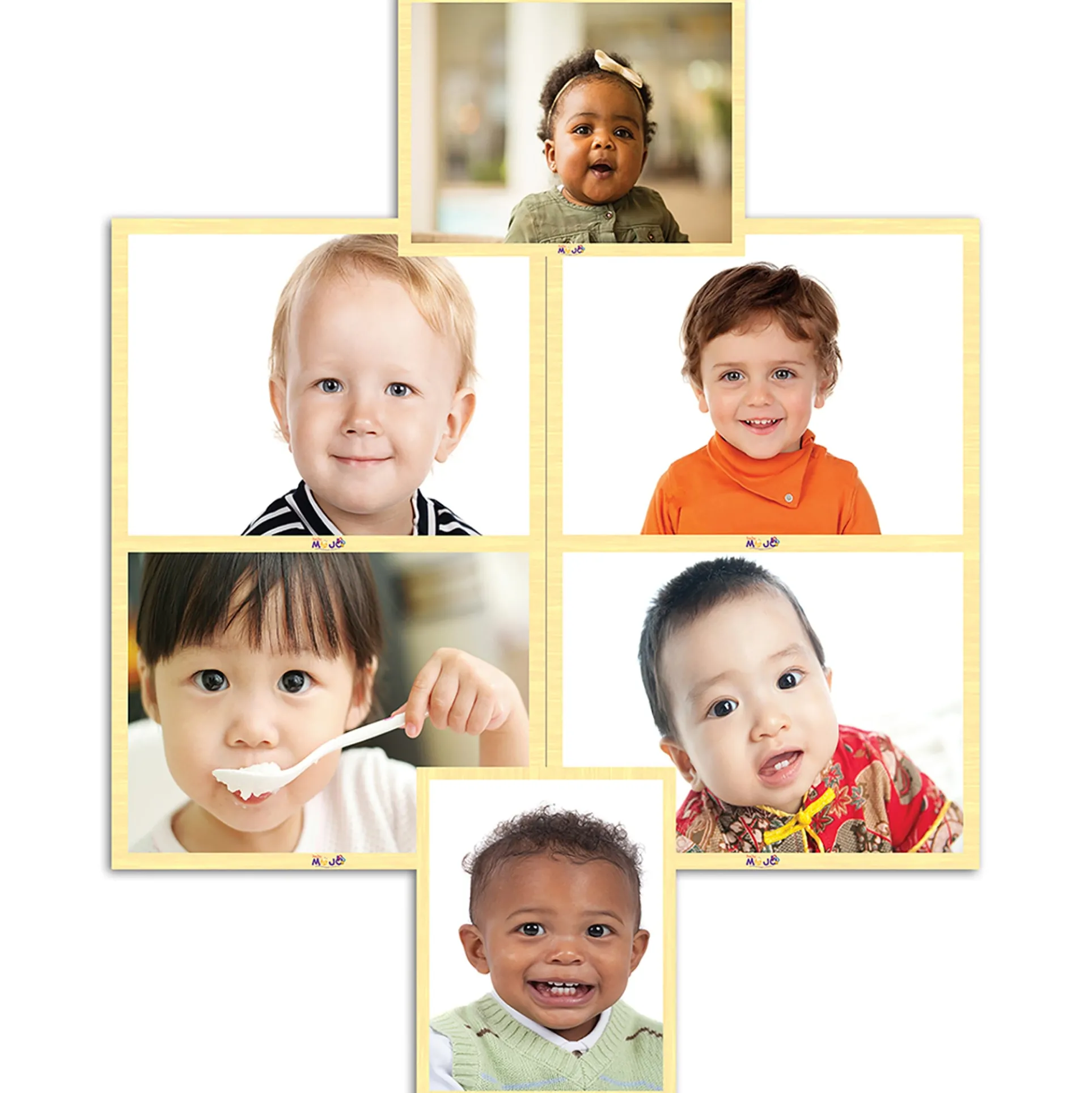 Mojo Diverse Faces 6-Pack Wooden Puzzles