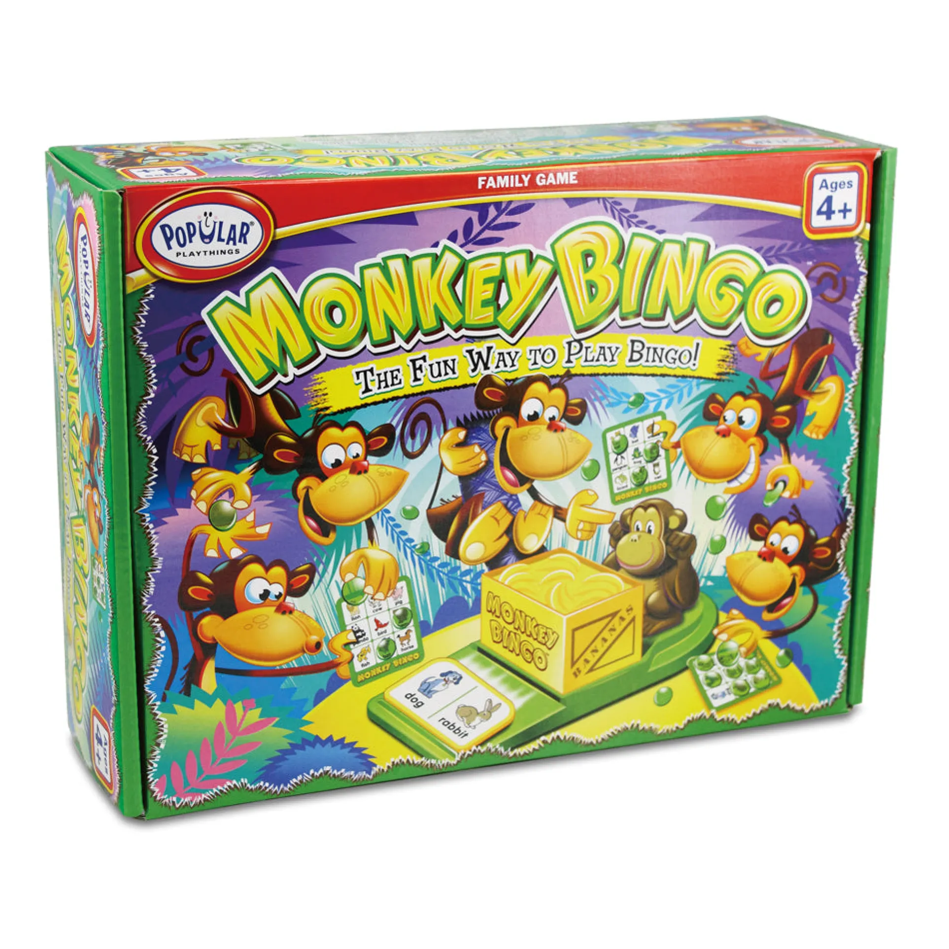 Monkey Bingo Family Board Game by Popular Playthings