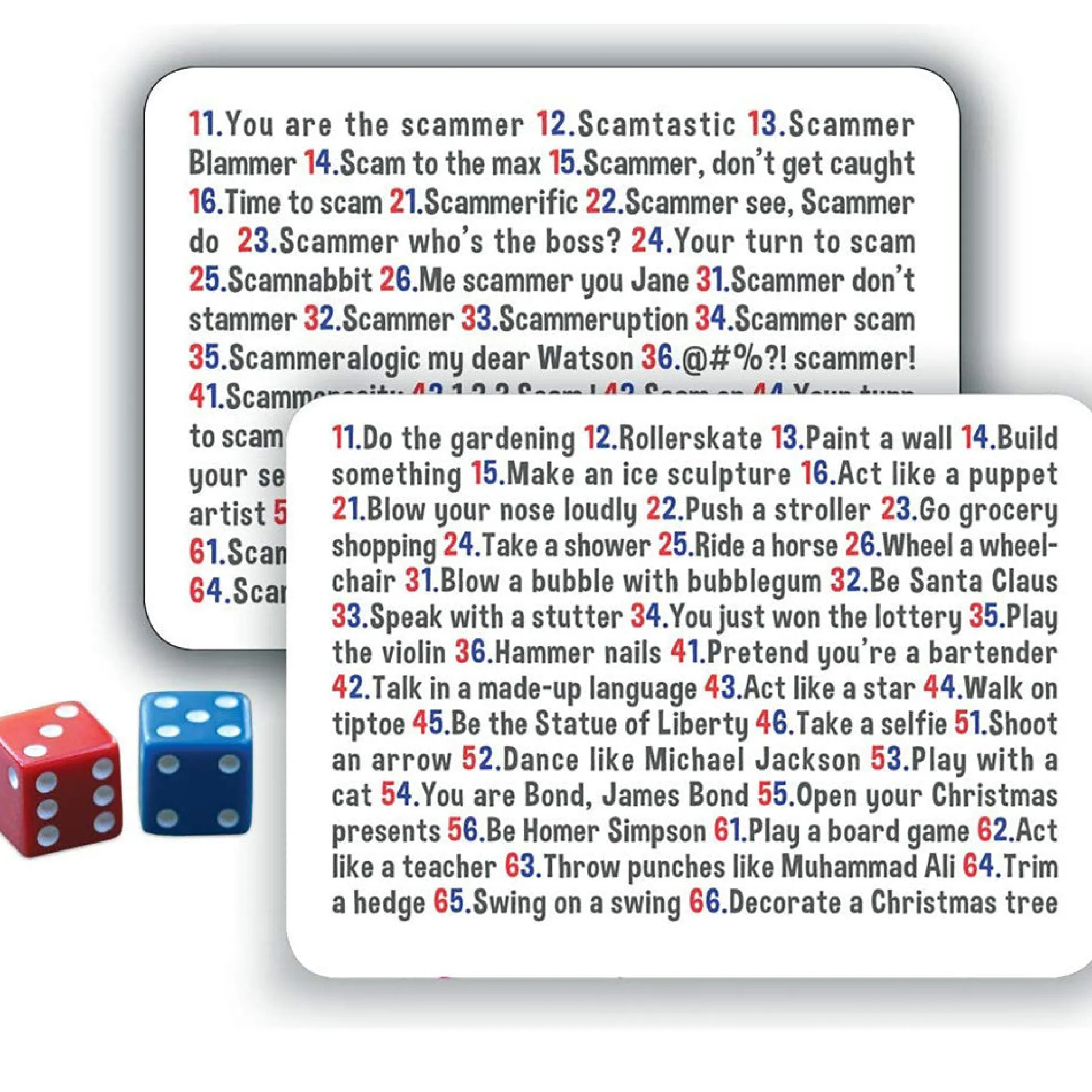 Monkey Business Mime Charades Game