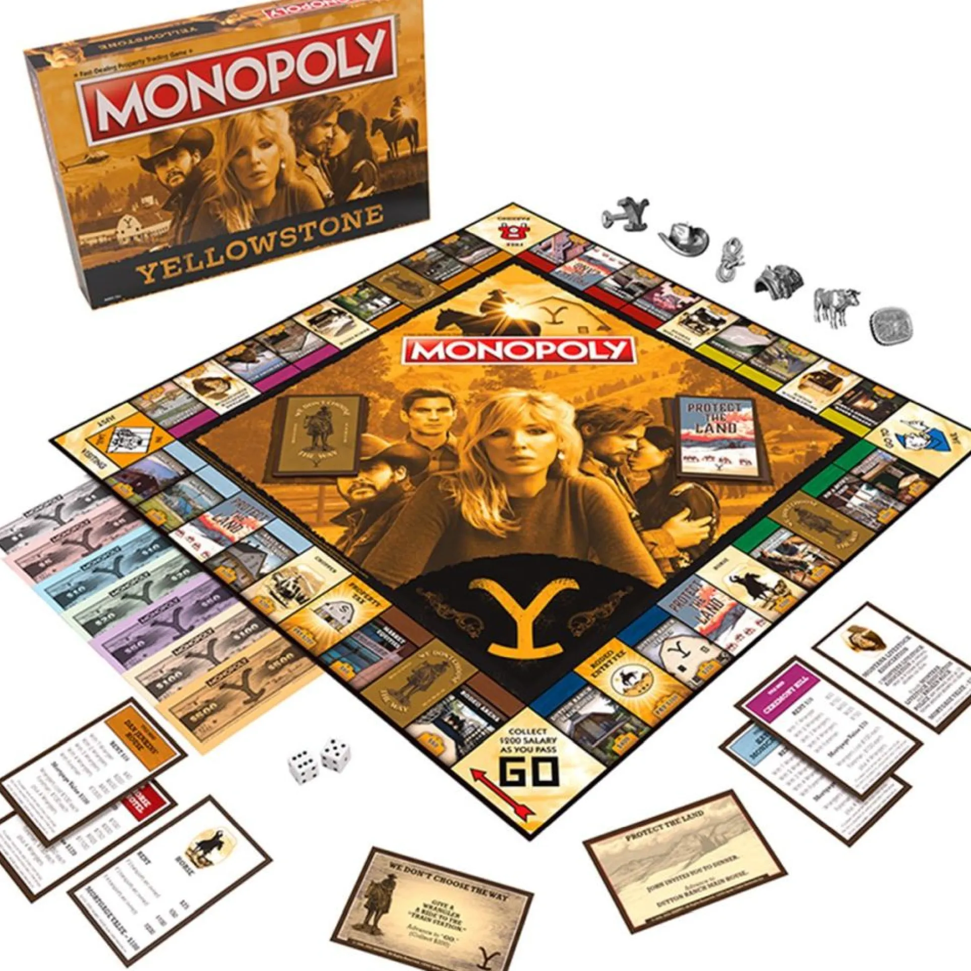 Monopoly Yellowstone Edition - Western Pioneer Showdown Game