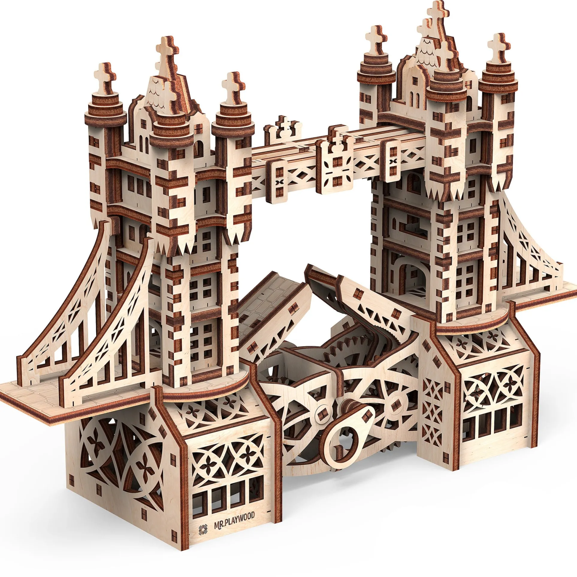 Mr.PLAYWOOD Tower Bridge S 3D Wooden STEM Puzzle
