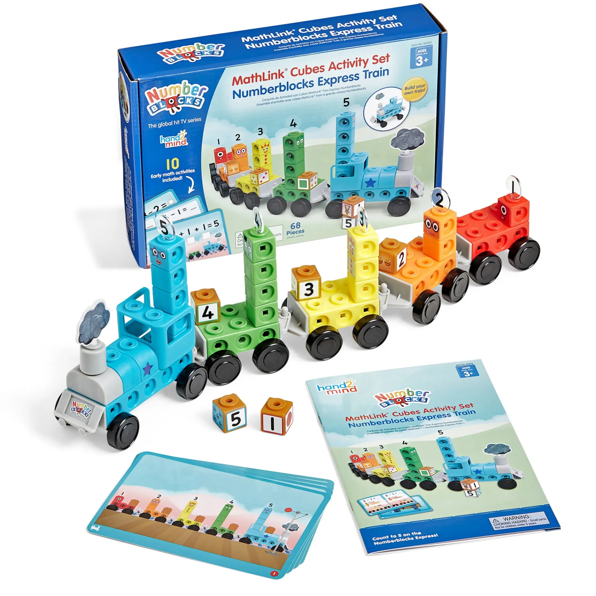 Hand2Mind Numberblocks MathLink Cubes Express Train Activity Set