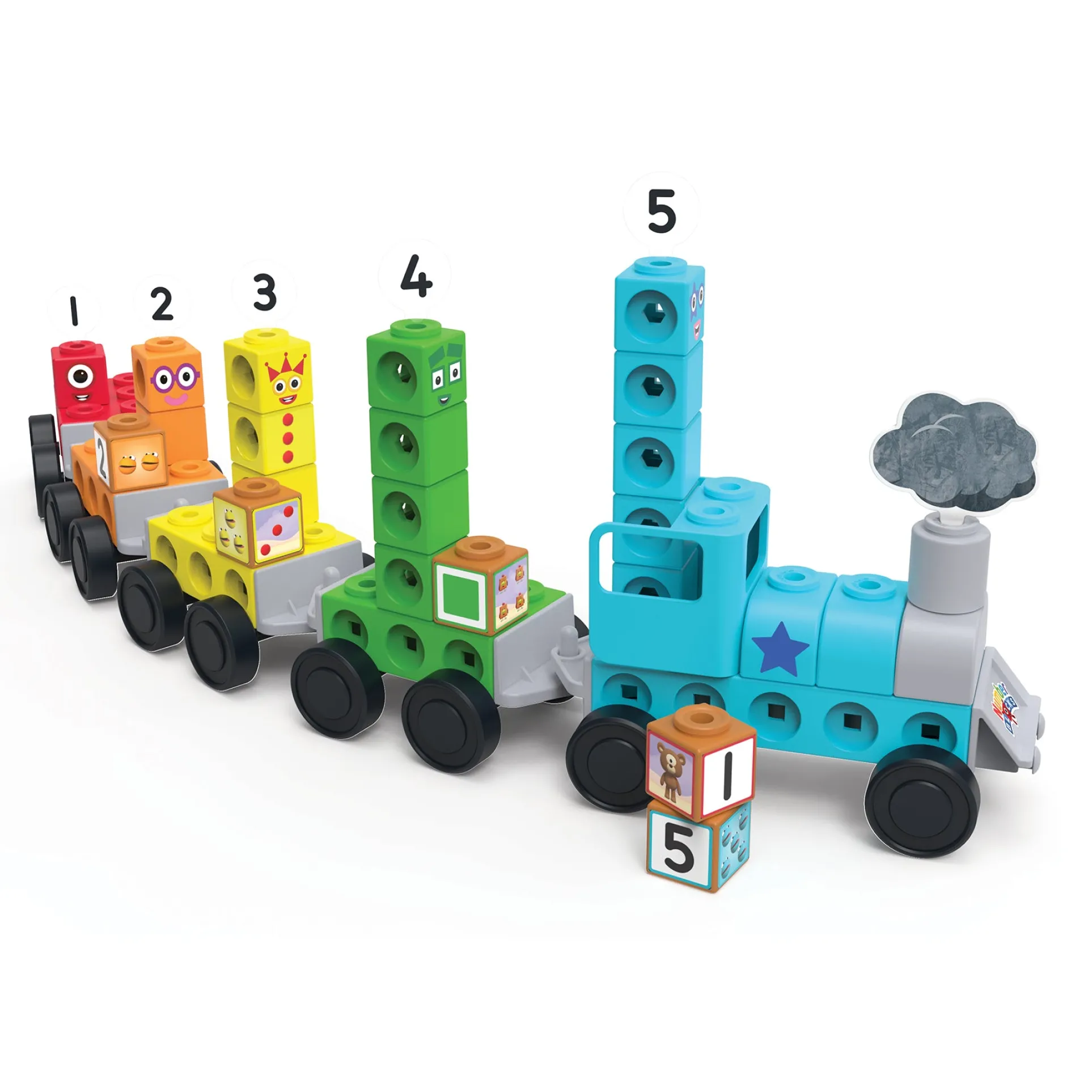 Hand2Mind Numberblocks MathLink Cubes Express Train Activity Set