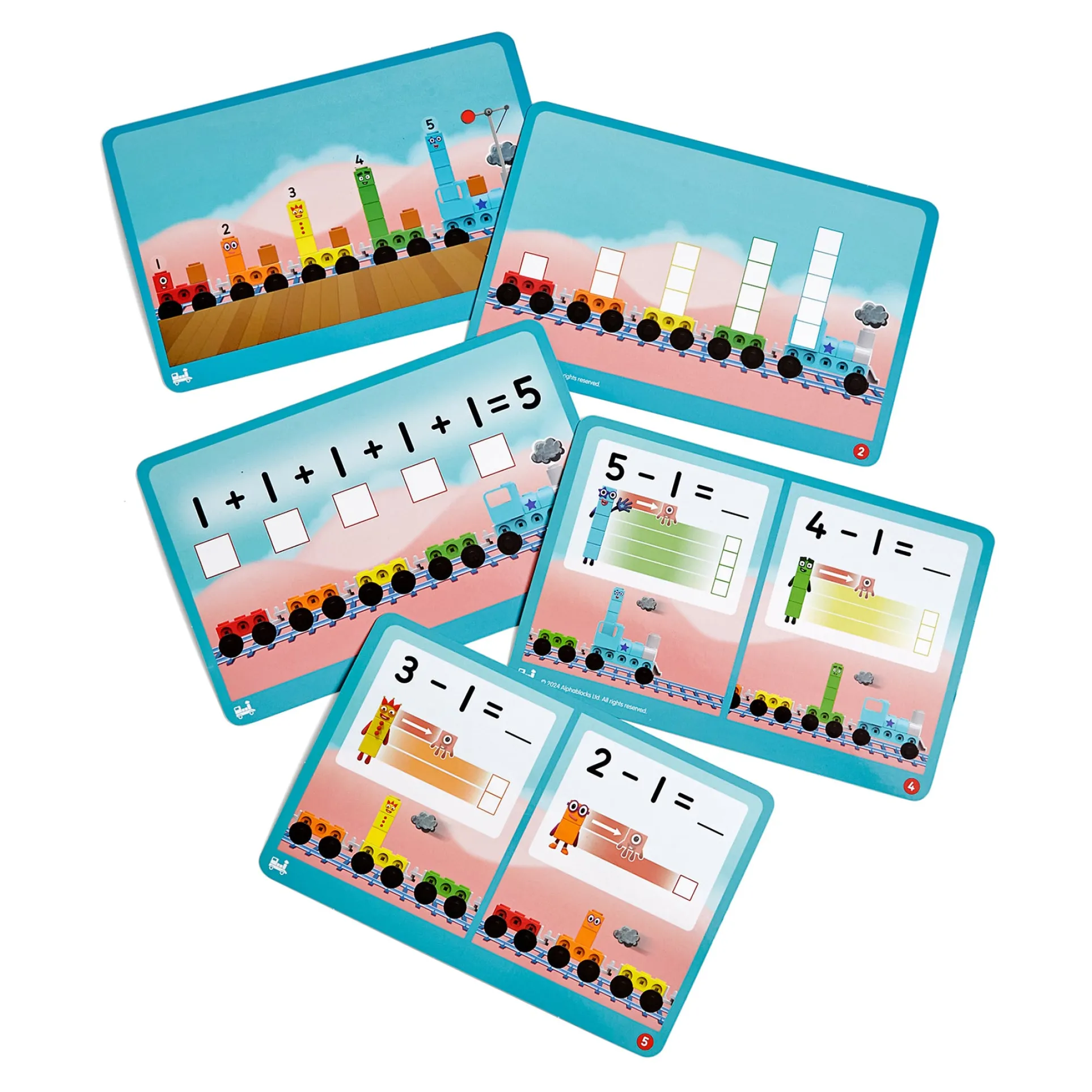 Hand2Mind Numberblocks MathLink Cubes Express Train Activity Set