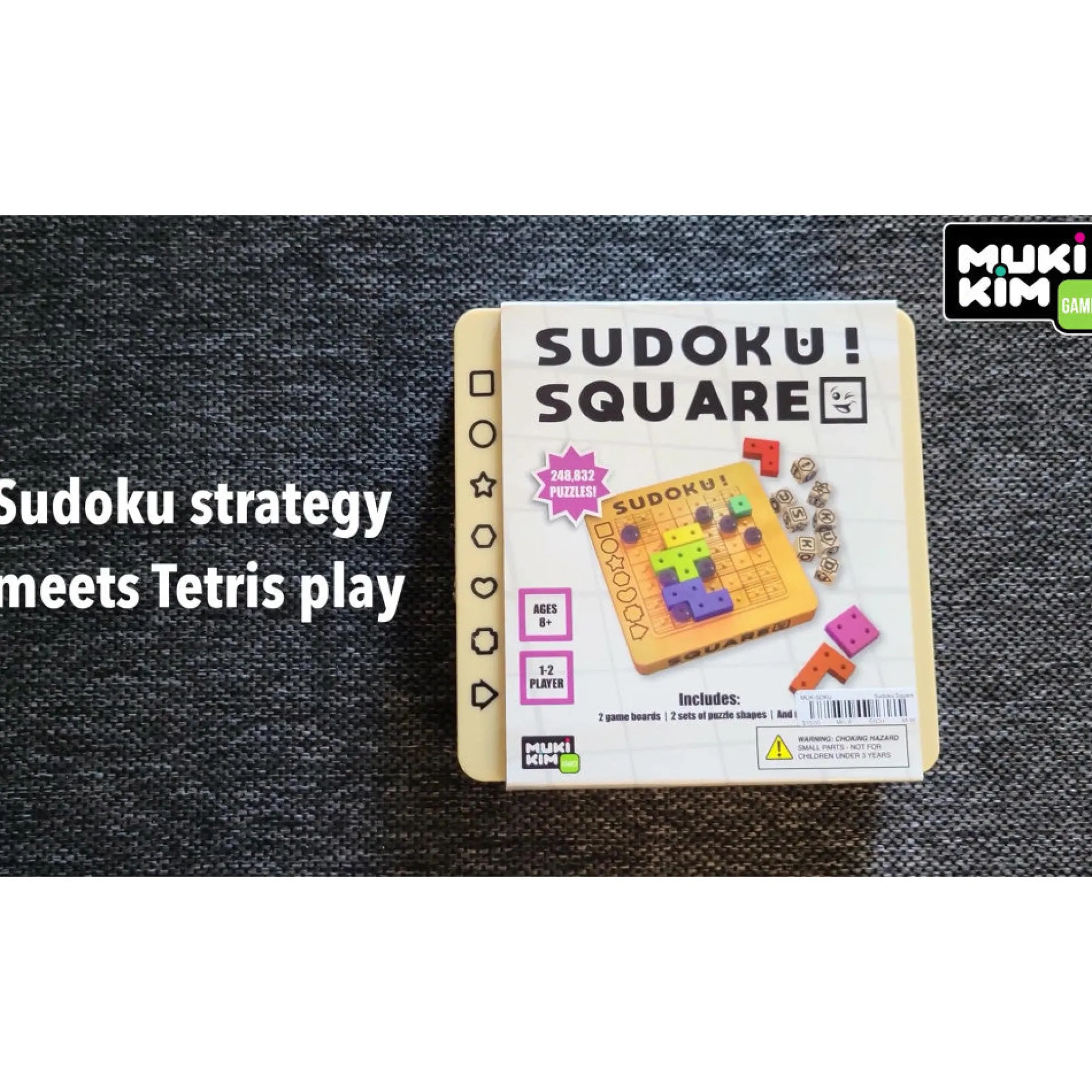 MukikiM Sudoku Square - Dynamic Strategy Puzzle Game, Ages 8+