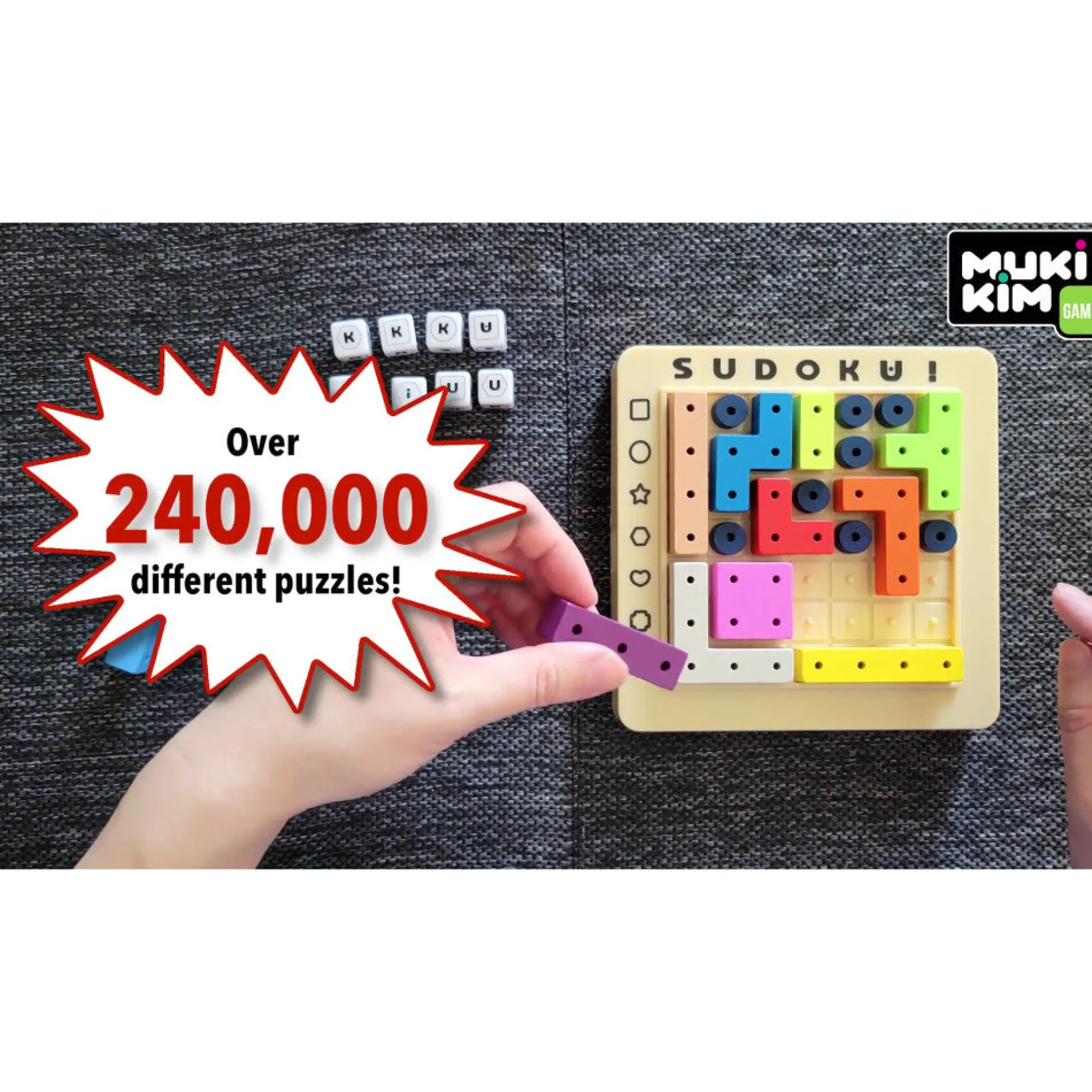 MukikiM Sudoku Square - Dynamic Strategy Puzzle Game, Ages 8+