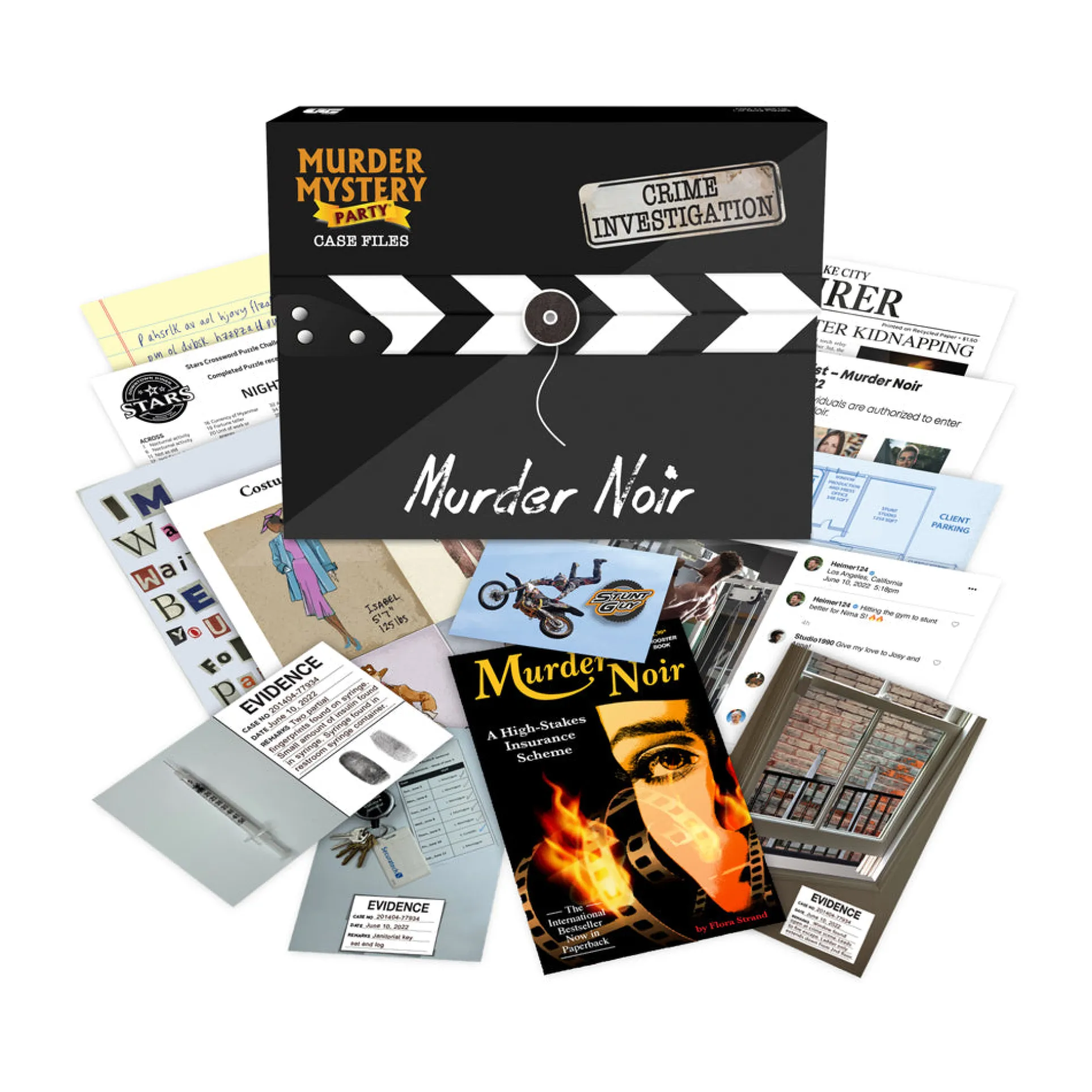 Murder Mystery Party Case Files: Murder Noir Detective Game
