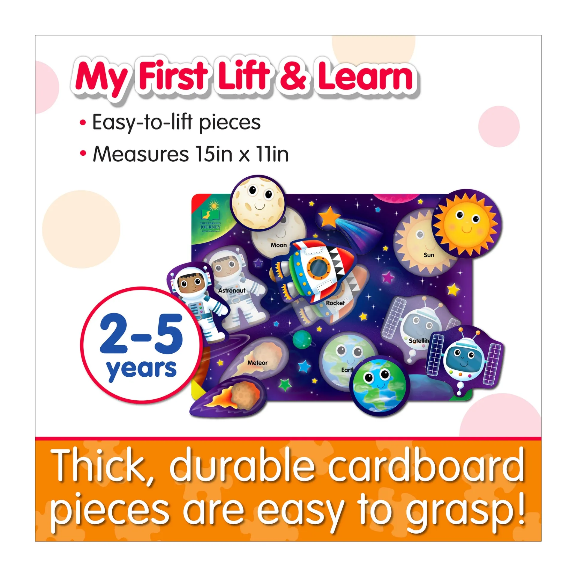 My First Lift & Learn Space Exploration Puzzle - 8 pc