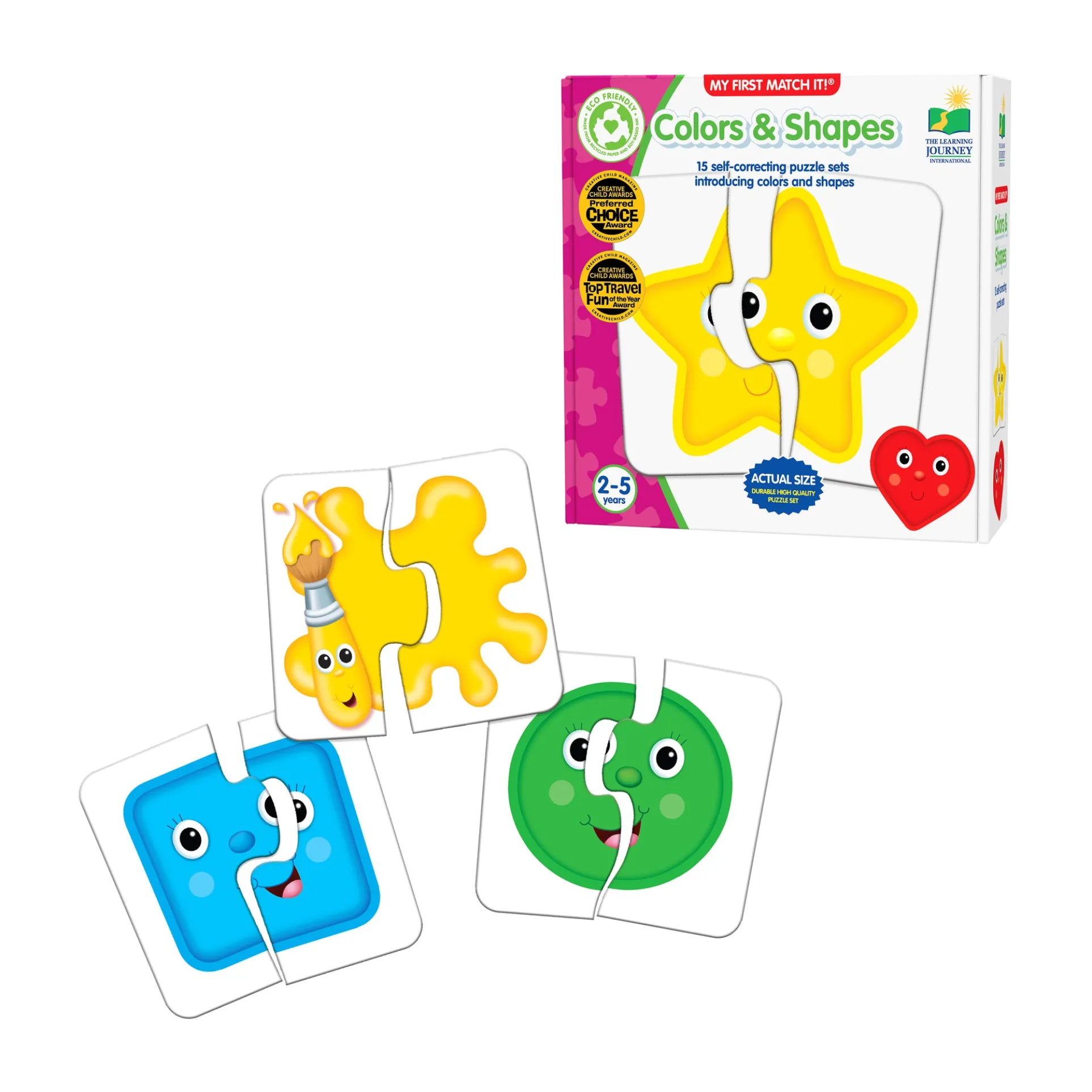 My First Match It! - Colors & Shapes - Puzzle Pairing Game for Toddlers