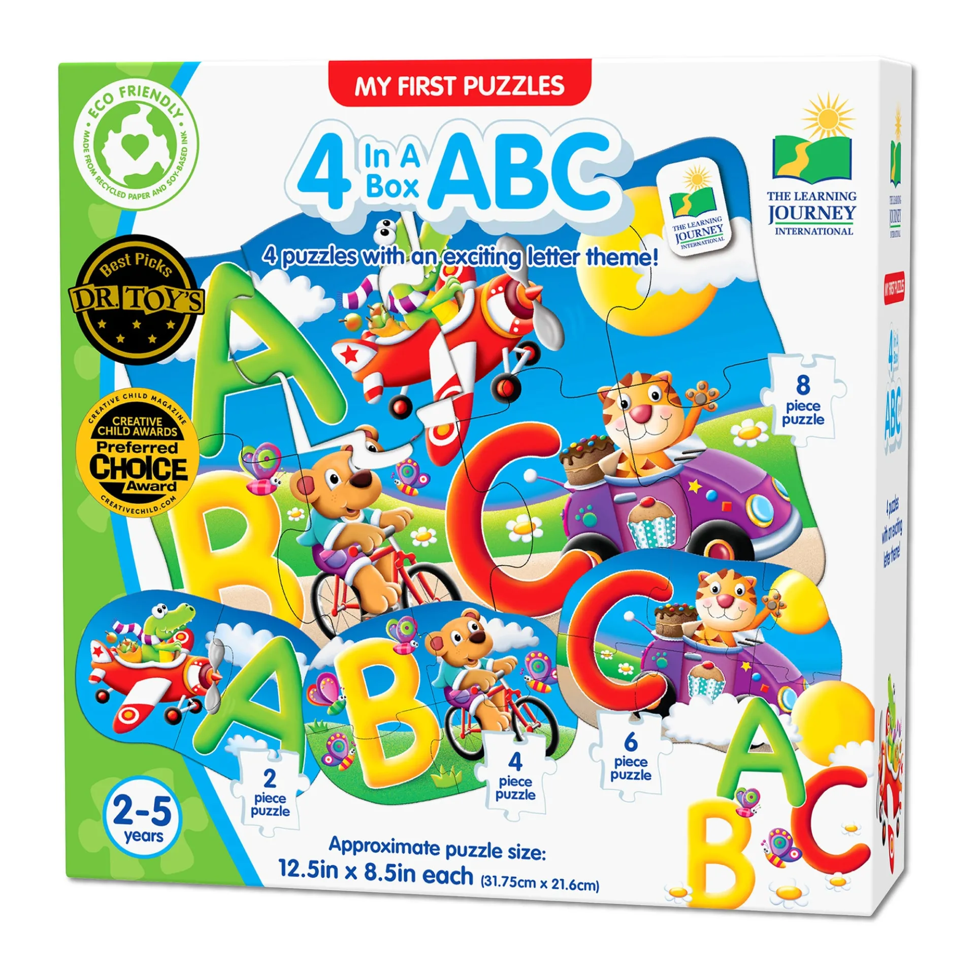 My First Puzzles - ABC Animal Adventure 4-Pack Set