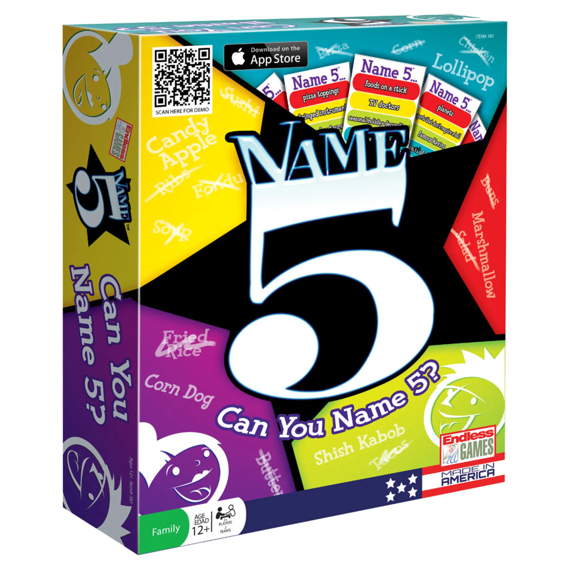 Name 5 Challenge Board Game by Endless Games