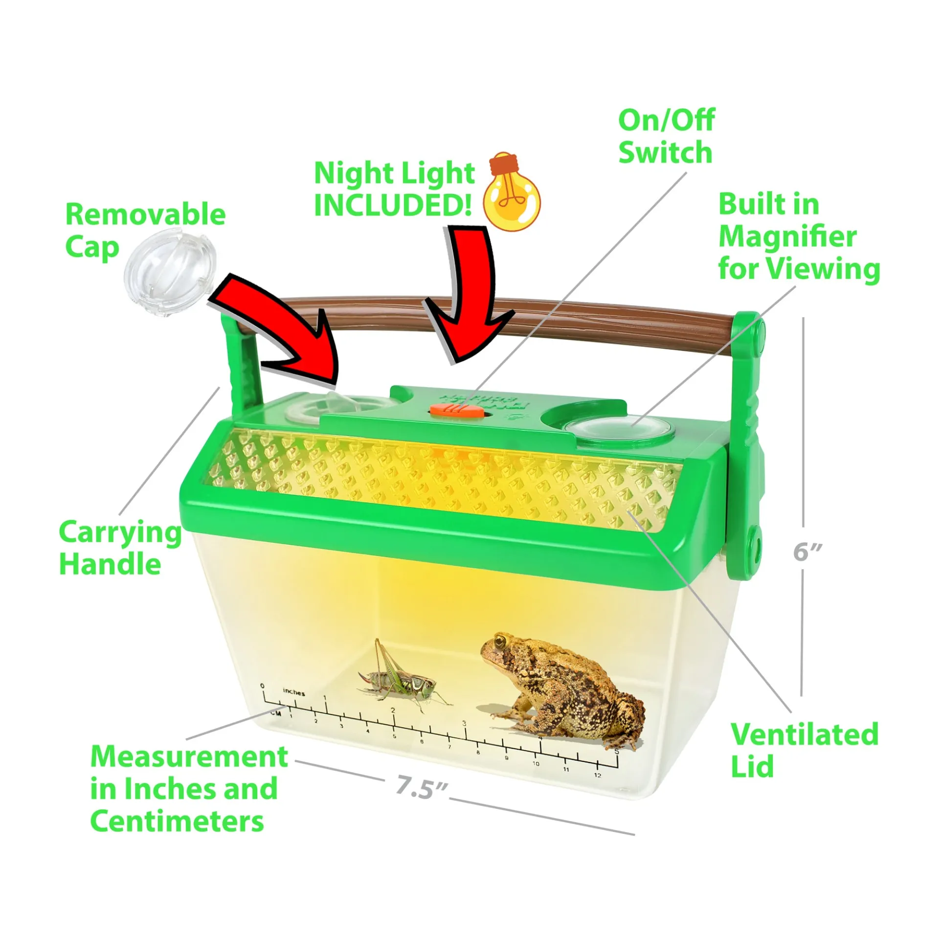 Nature Bound Bug Catcher Critter Barn Habitat with Built-in Light